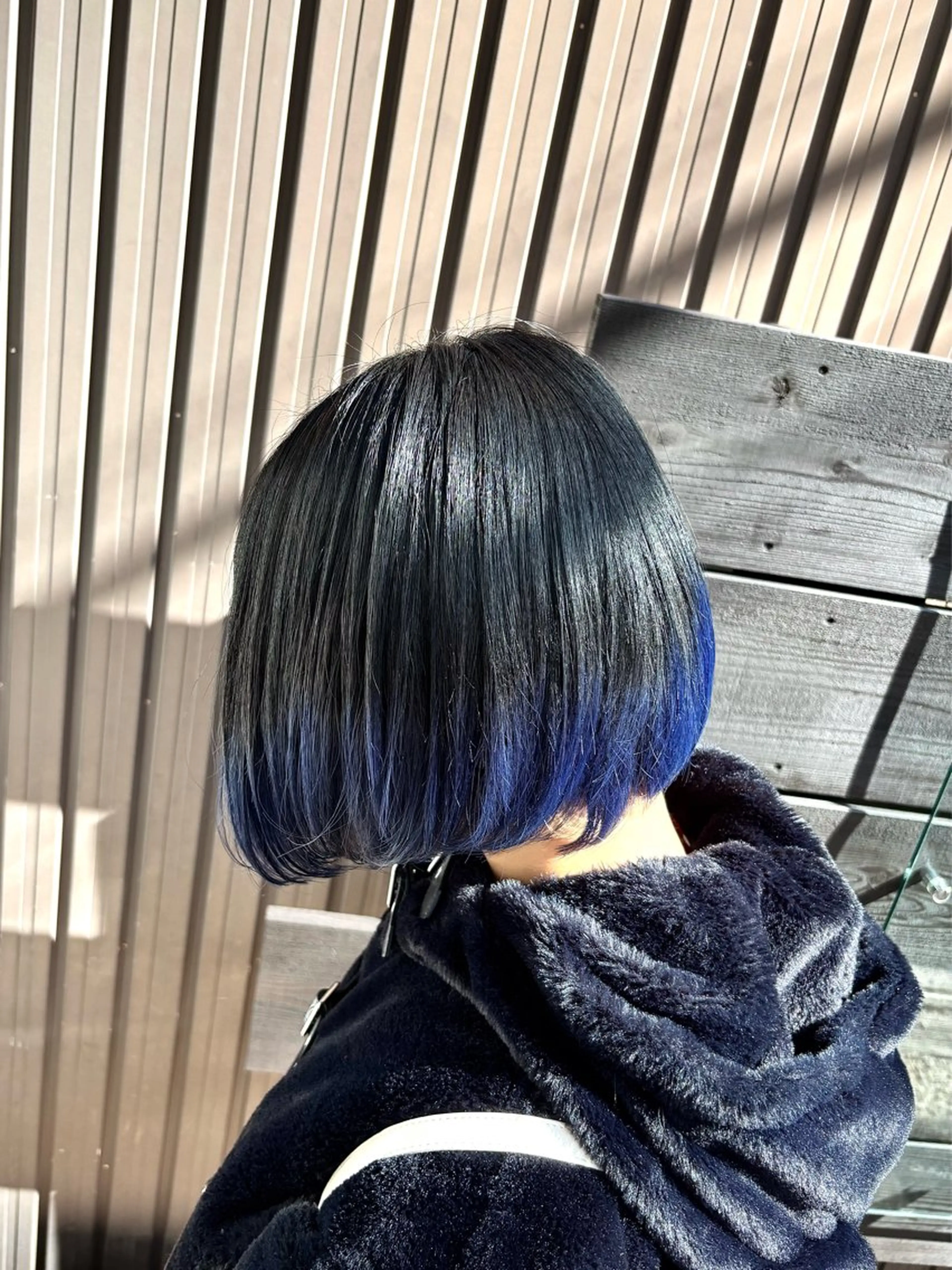 ショート カラー ブルーカラー グラデーションカラー ヘアカラー トリートメント RAIA💎ケア ブリーチ＆パーマ💎のヘアスタイル