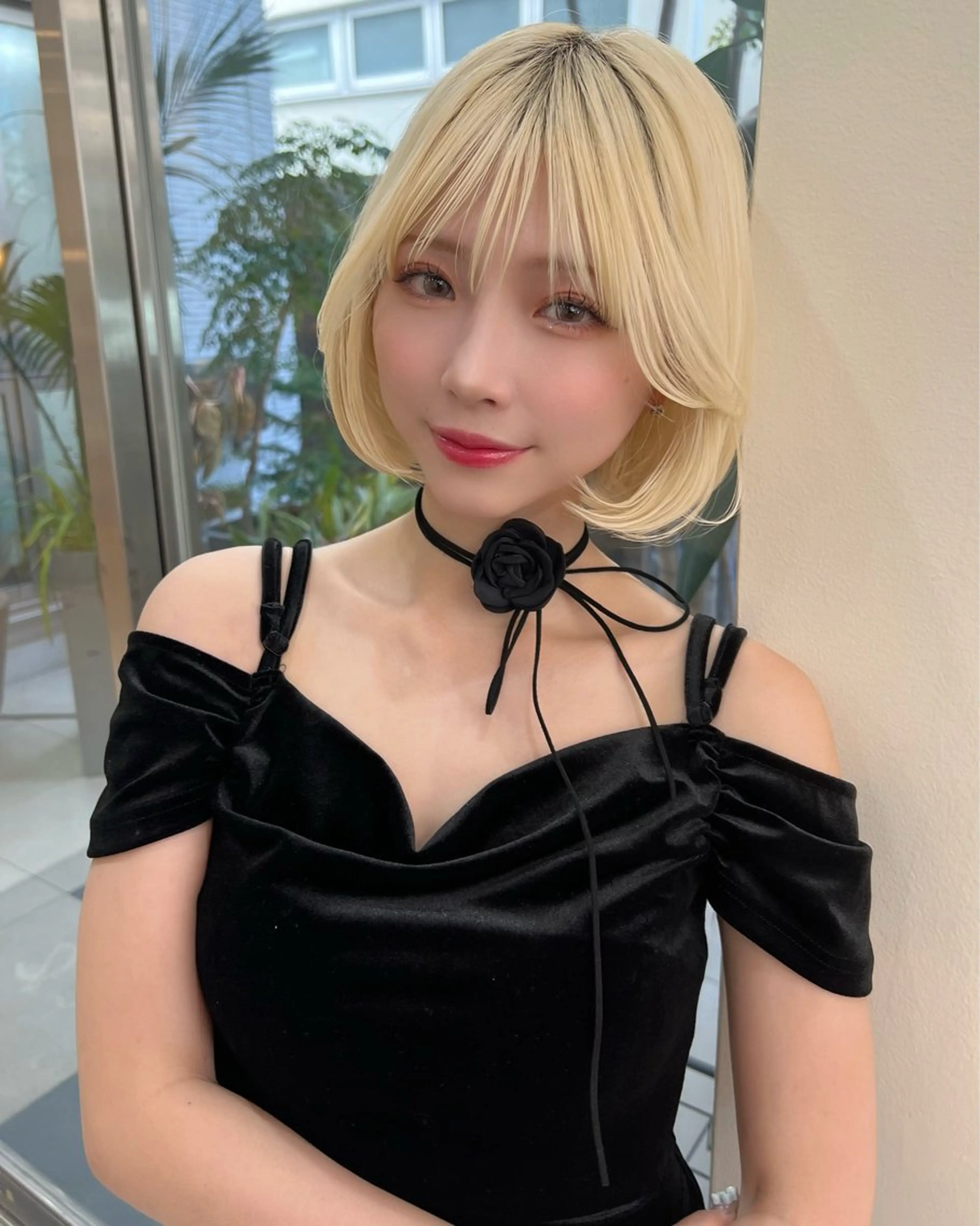 ショート カラー カット ヘアカラー トリートメント belle   表参道　terrace所属・抜きっぱなしブロンド /ハイトーン/カナタのヘアスタイル