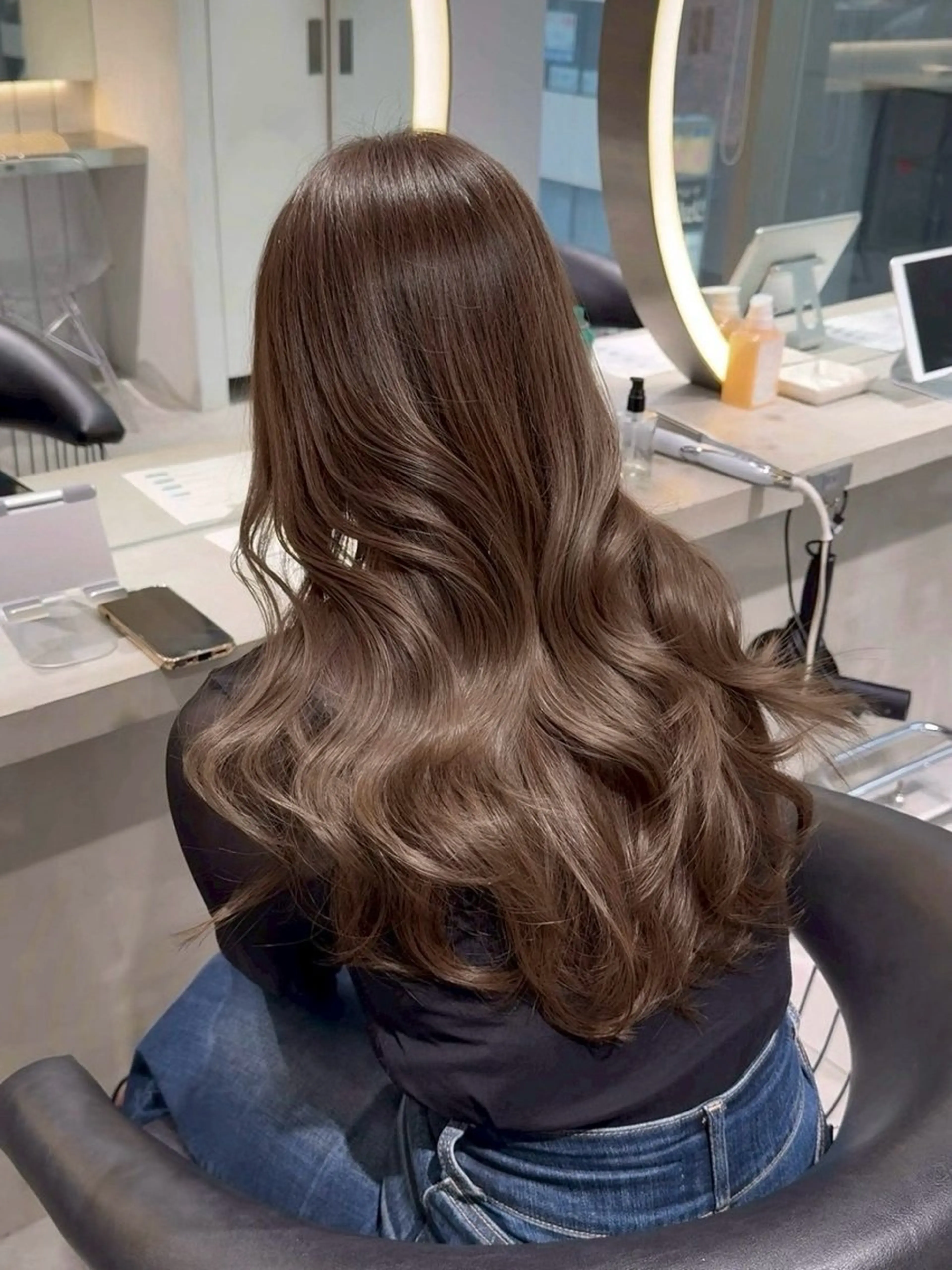 ロング カラー Lond mare レイヤーカット/韓国のヘアスタイル