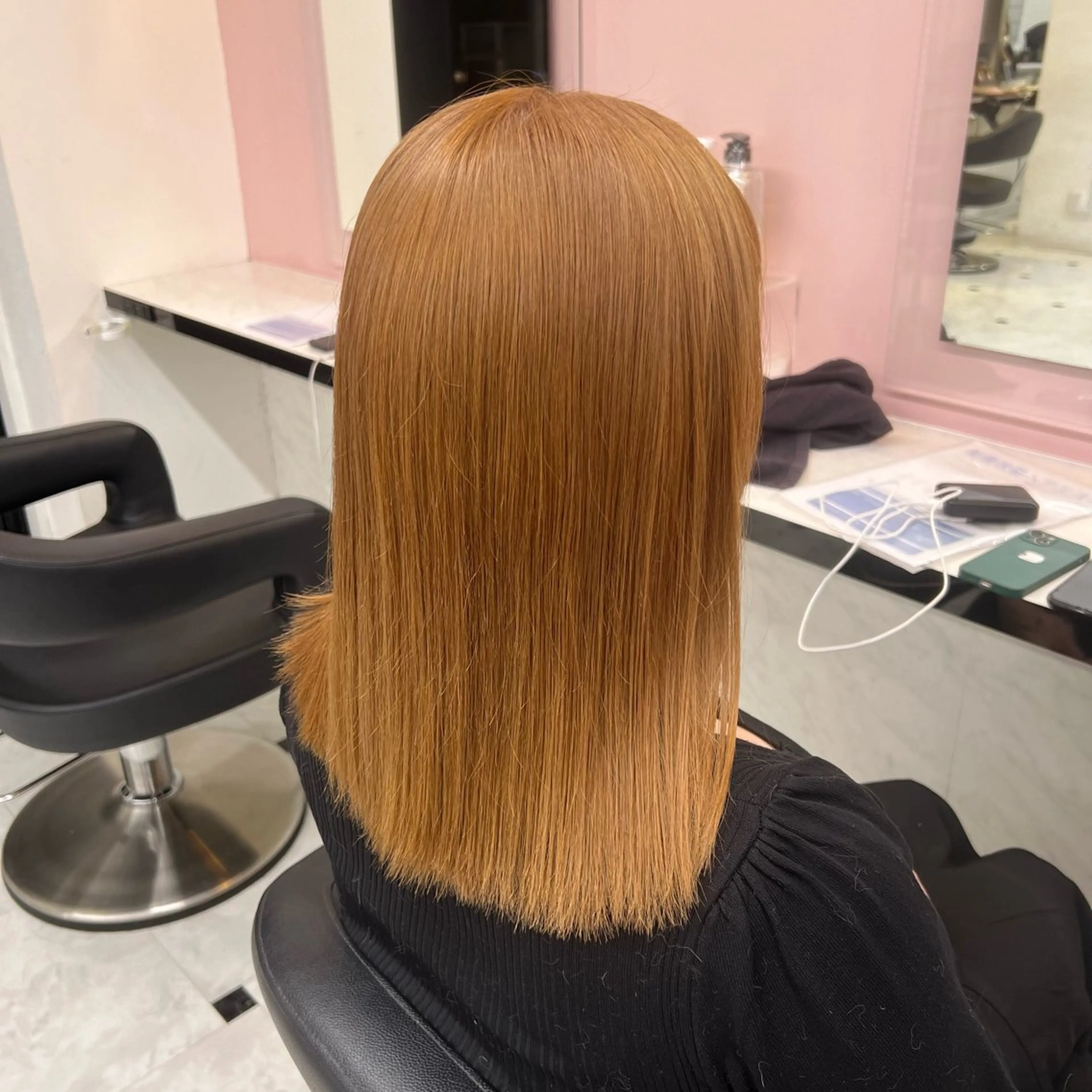 セミロング 愛され暖色♥️モテ 艶髪♥️りなのヘアスタイル