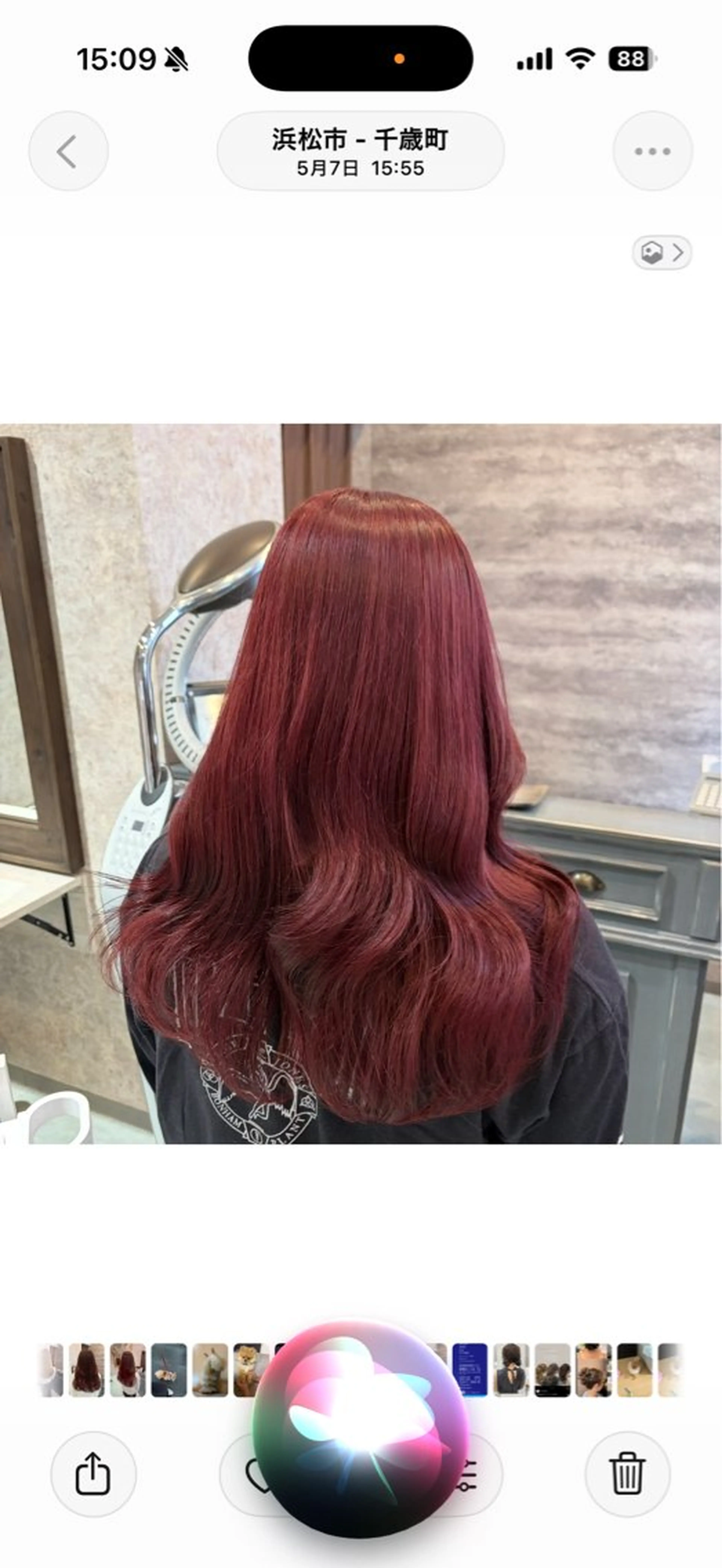 ロング ヘアカラー 牧野 夏子のヘアスタイル