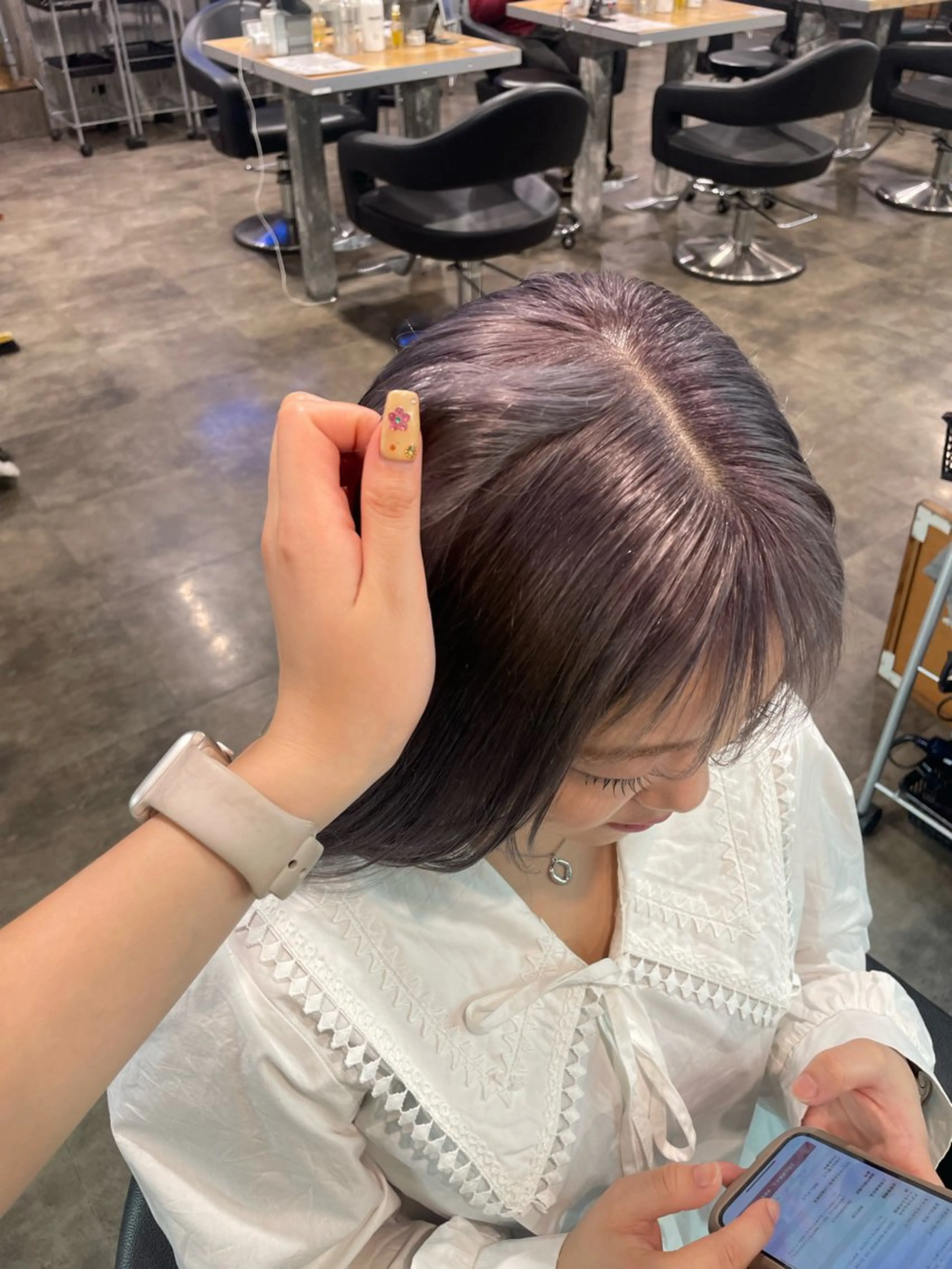 ロング カラー ハイトーン 横浜💞ミオのヘアスタイル