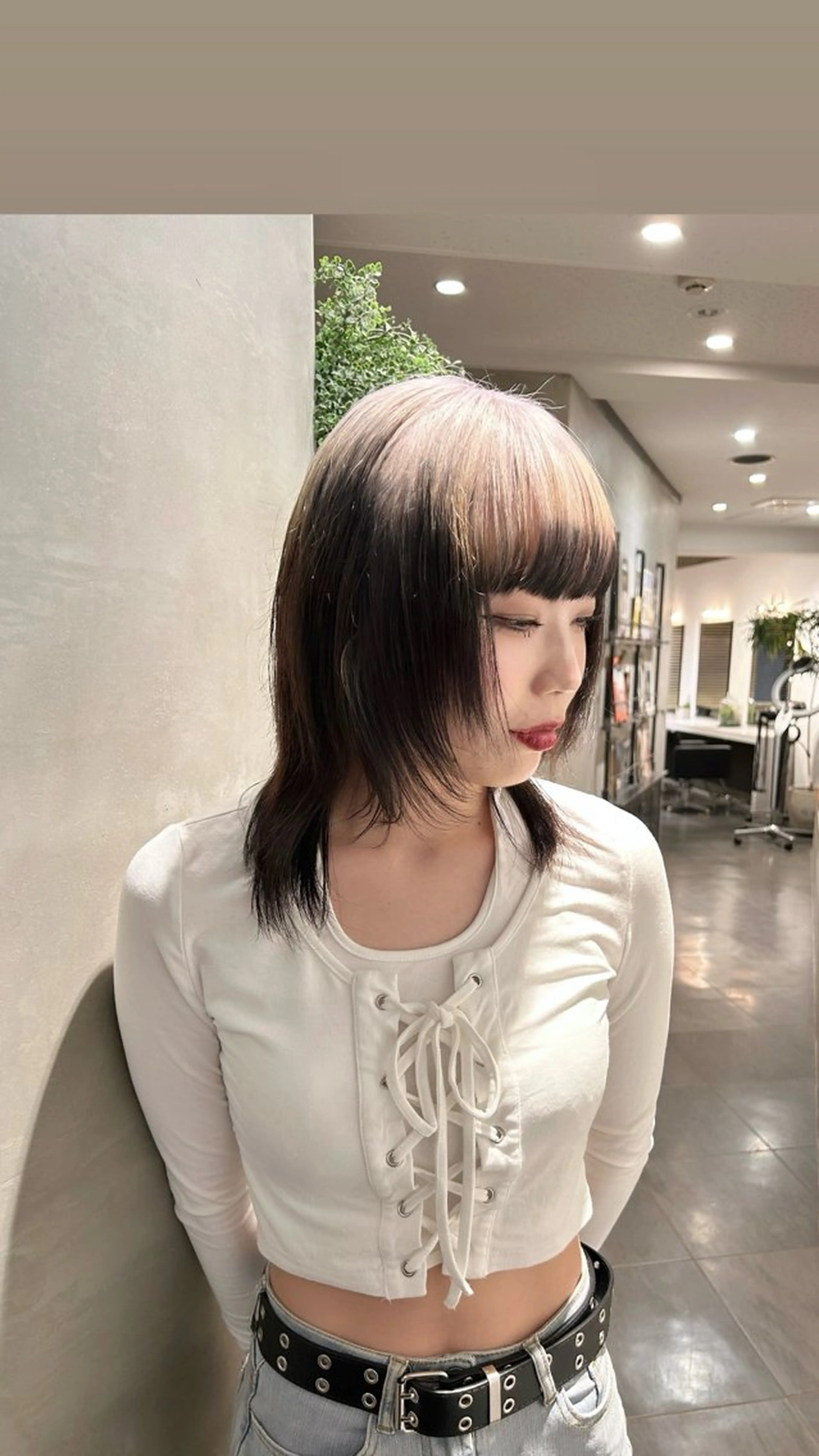 セミロング カラー カット ヘアカラー トリートメント タナカ カナ🫧のヘアスタイル