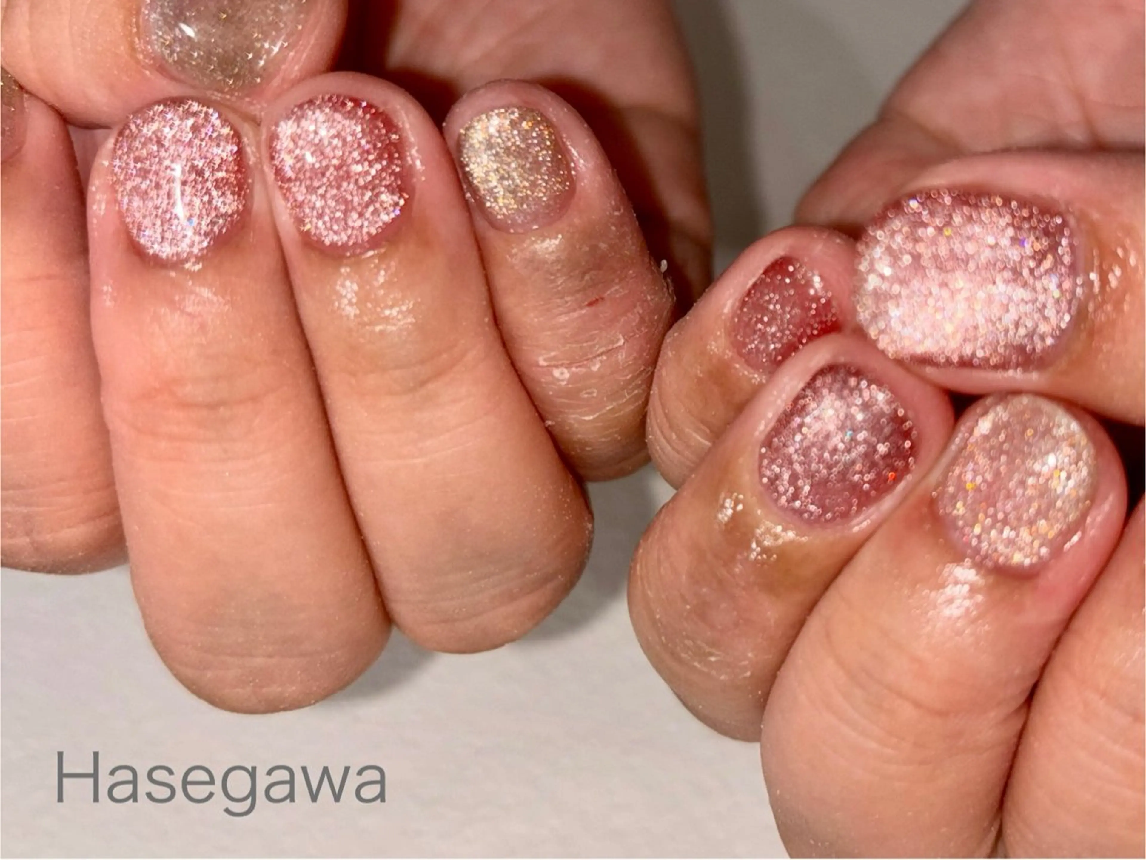 ネイル フラッシュネイル マグネットネイル ハンドネイル DROP 長谷川のネイルデザイン