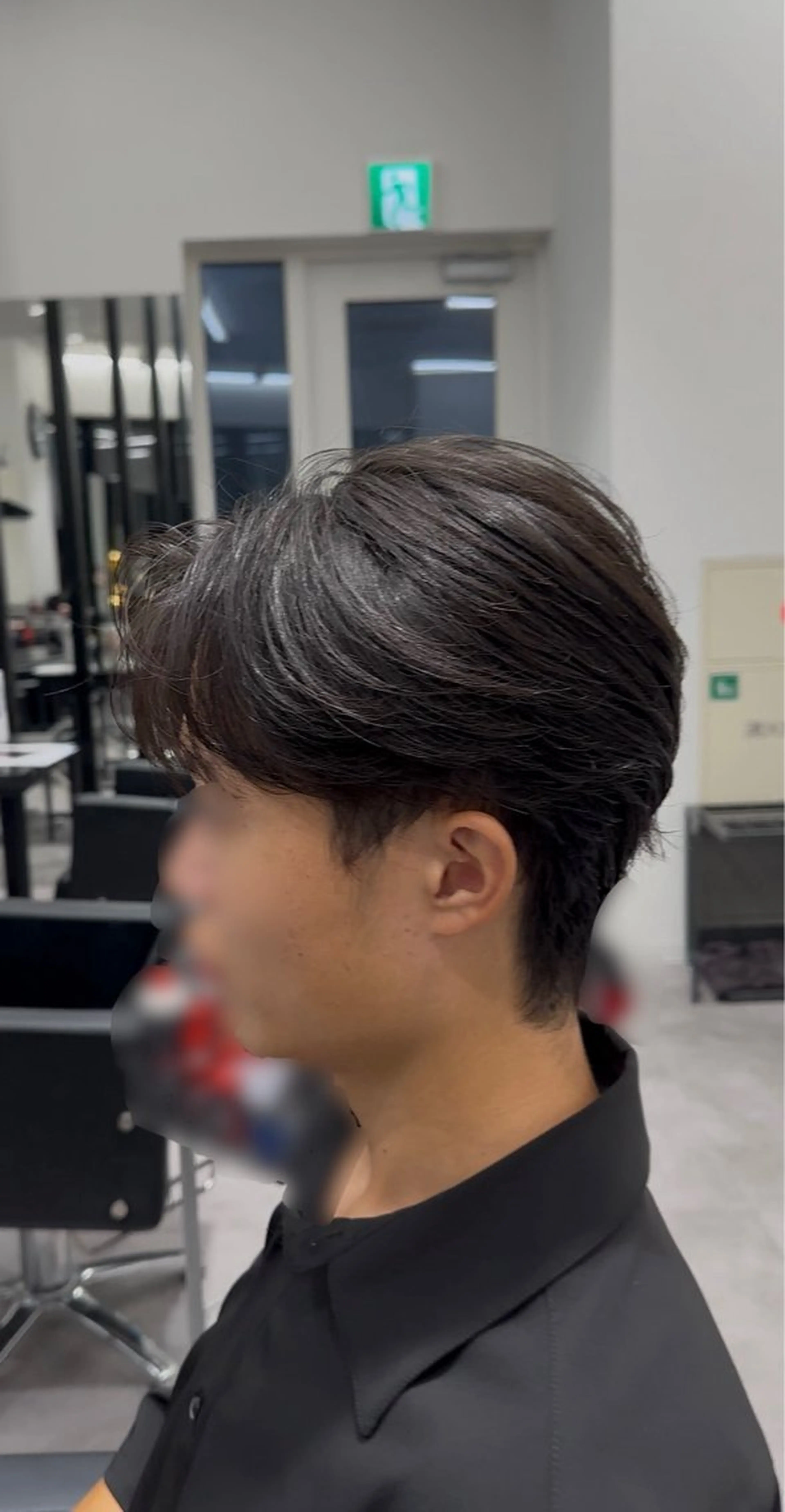 ショート メンズ 🩵つなぎショート✨ パーマスタイル みくのヘアスタイル