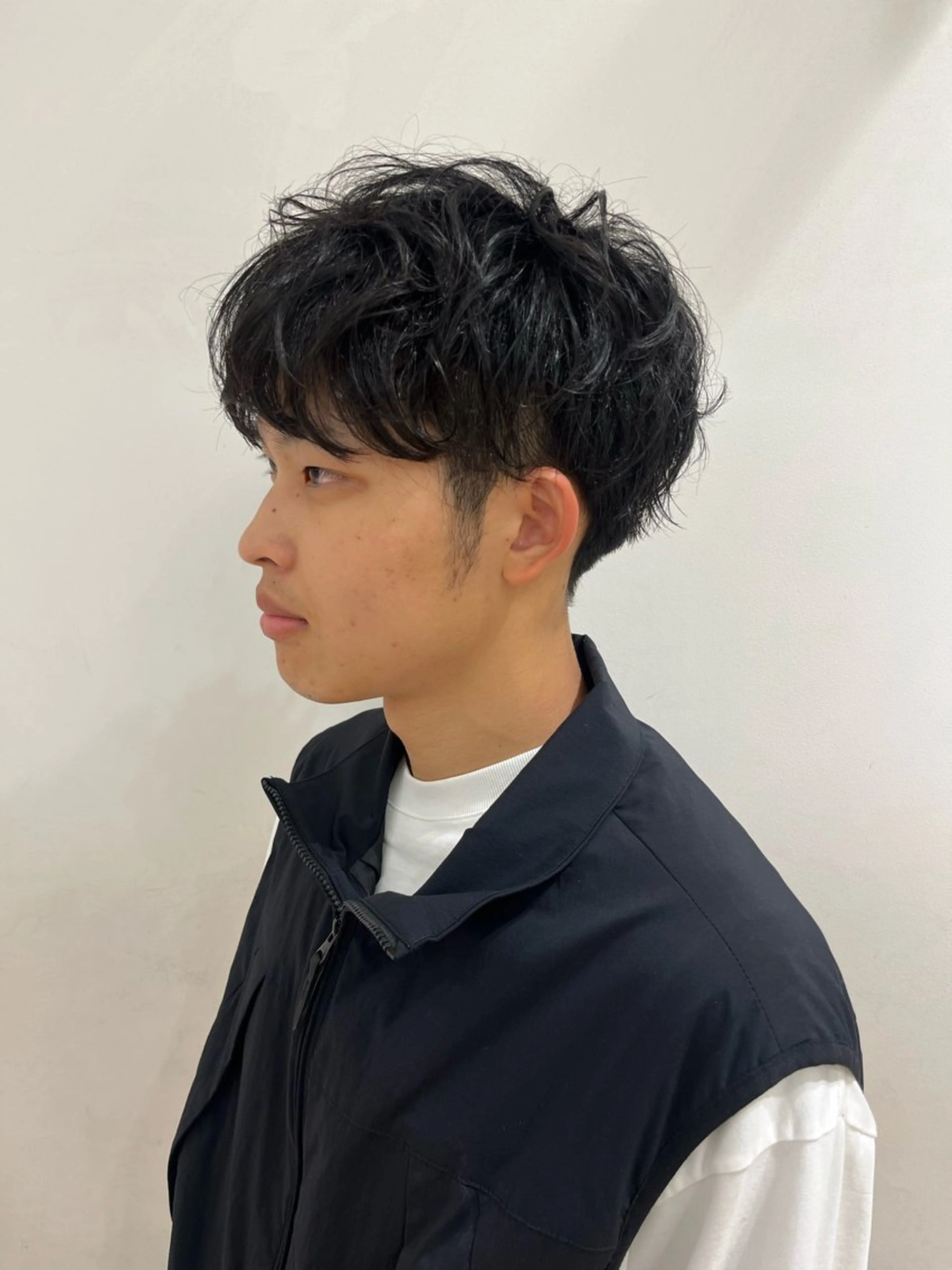 パーマ メンズ 荒川 三希のヘアスタイル