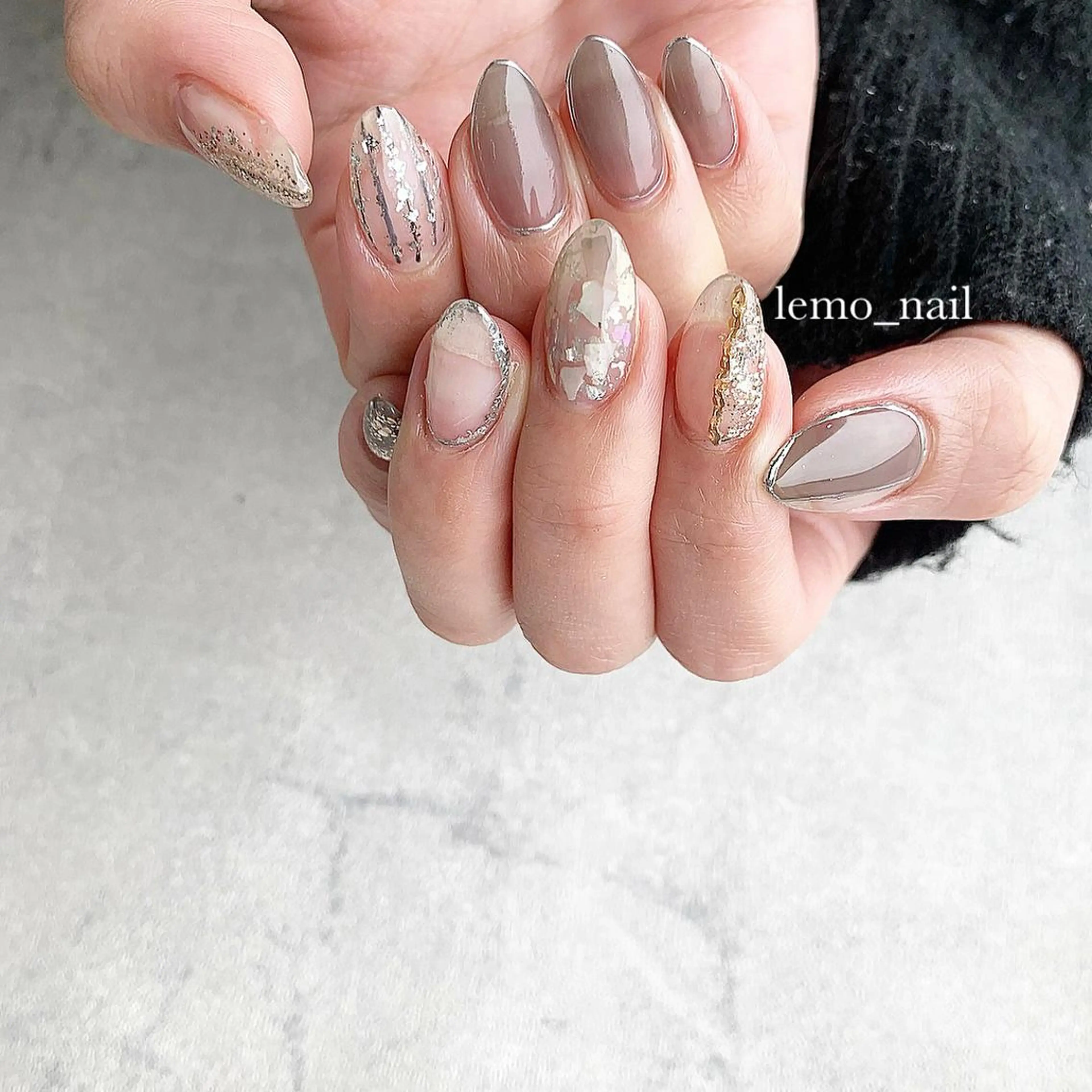 ネイル ニュアンスネイル オフィスネイル 春ネイル lemo_nail 🍋のネイルデザイン