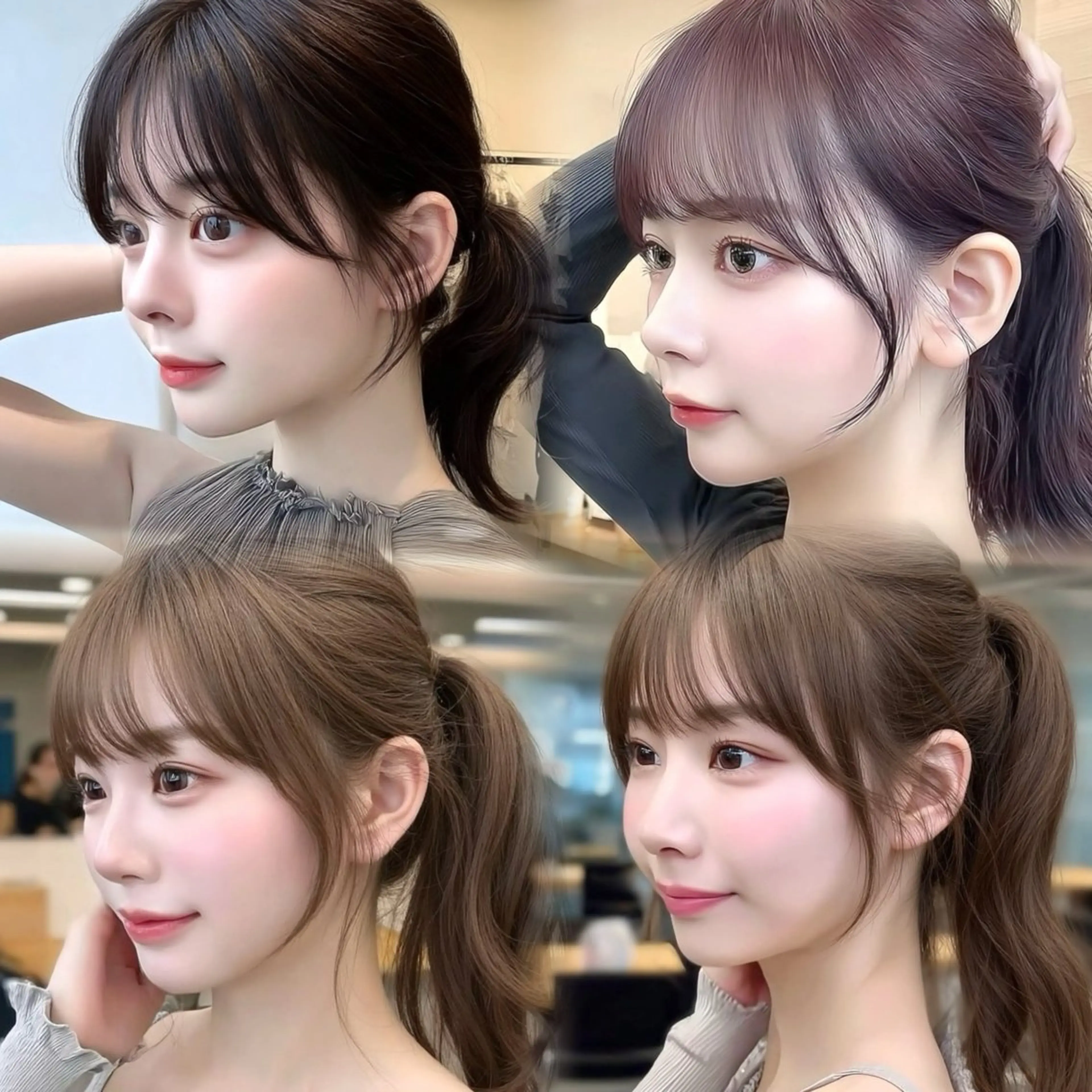 ロング MAO🖤レイヤー /髪質改善カラーのヘアスタイル