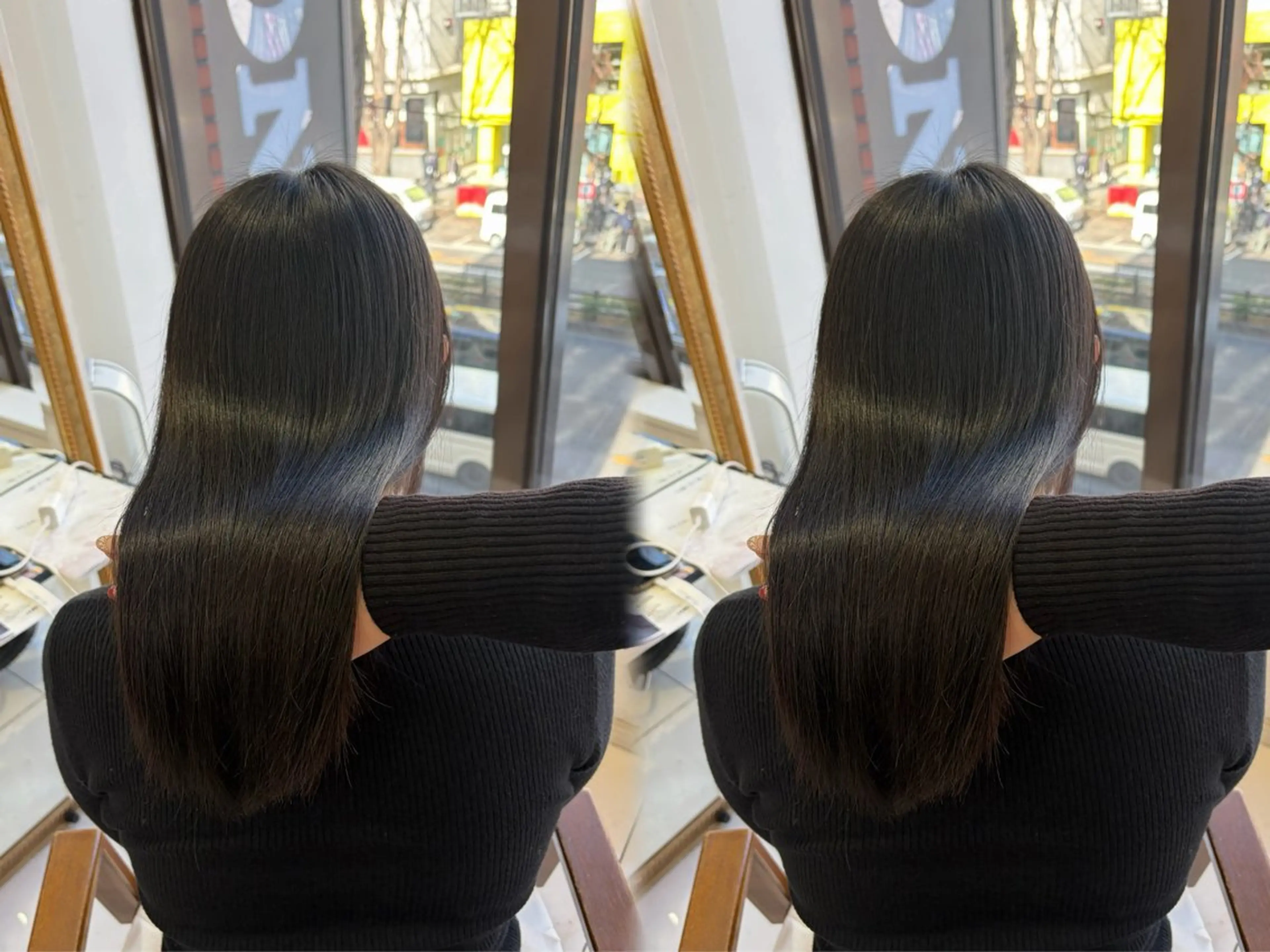 セミロング 縮毛矯正 縮毛矯正 巻ける🫧縮毛矯正 💞はな🎀のヘアスタイル