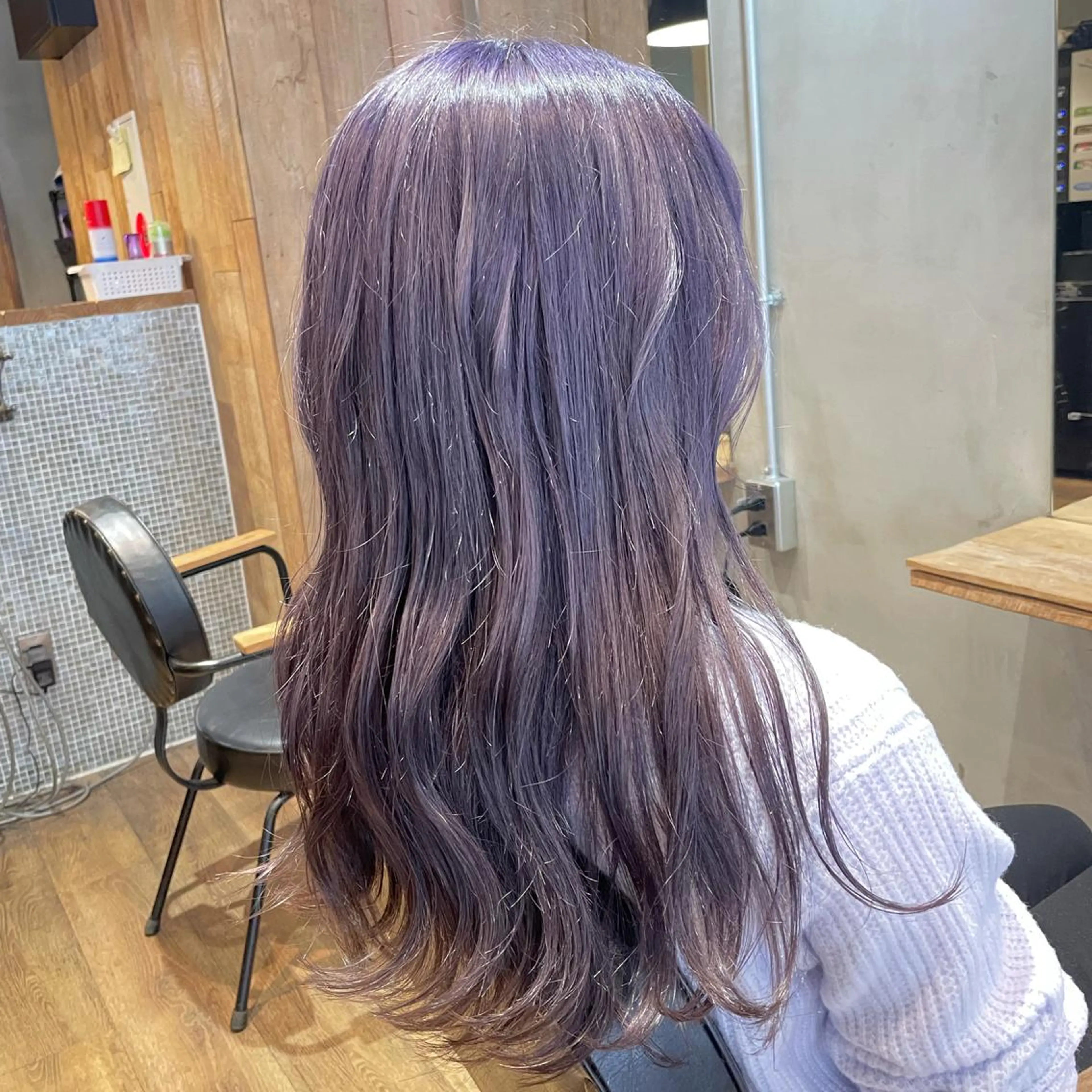 ロング カラー ヘアアレンジ パープルカラー ヘアカラー 【 Lafith 】 WAKOのヘアスタイル