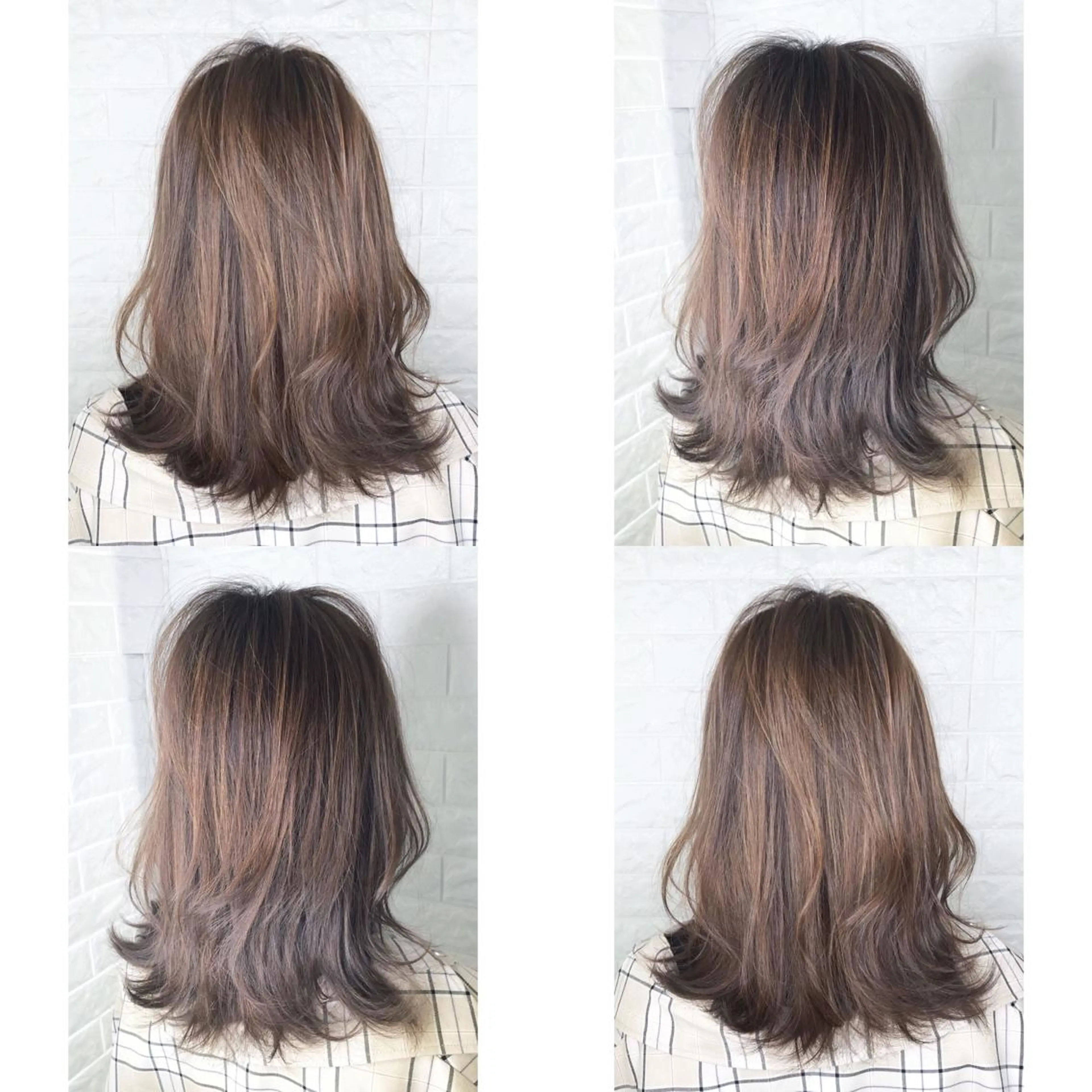 ミディアム カラー ベージュカラー ブリーチ ブラウンカラー ブラウンベージュ 透明感カラー 髪質改善特化KIZU /艶髪研究（京都）のヘアスタイル
