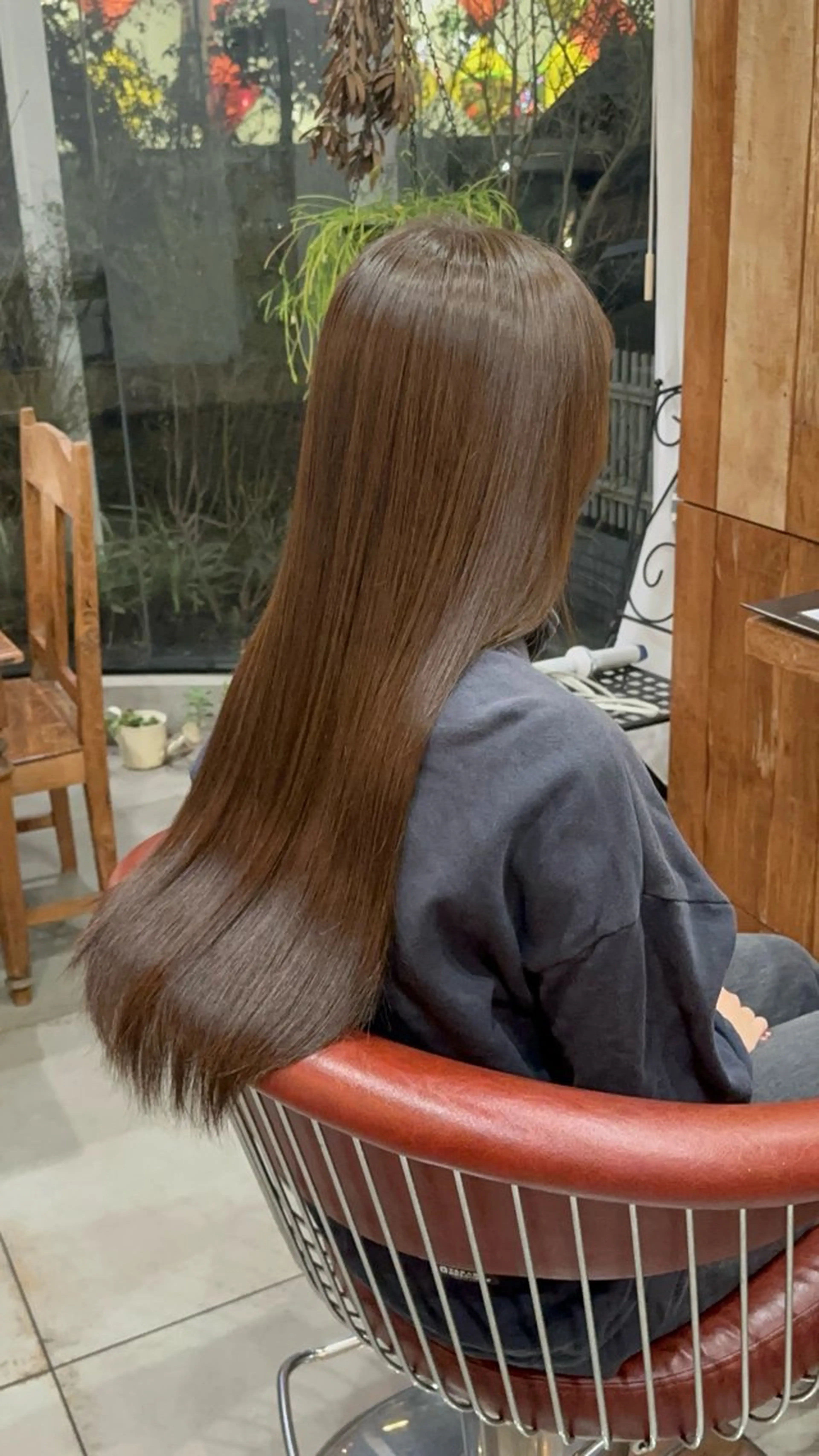 【サラサラ美髪カラー✨✨】潤いカラー+4step Aujuaトリートメント+シャンプーブローの写真