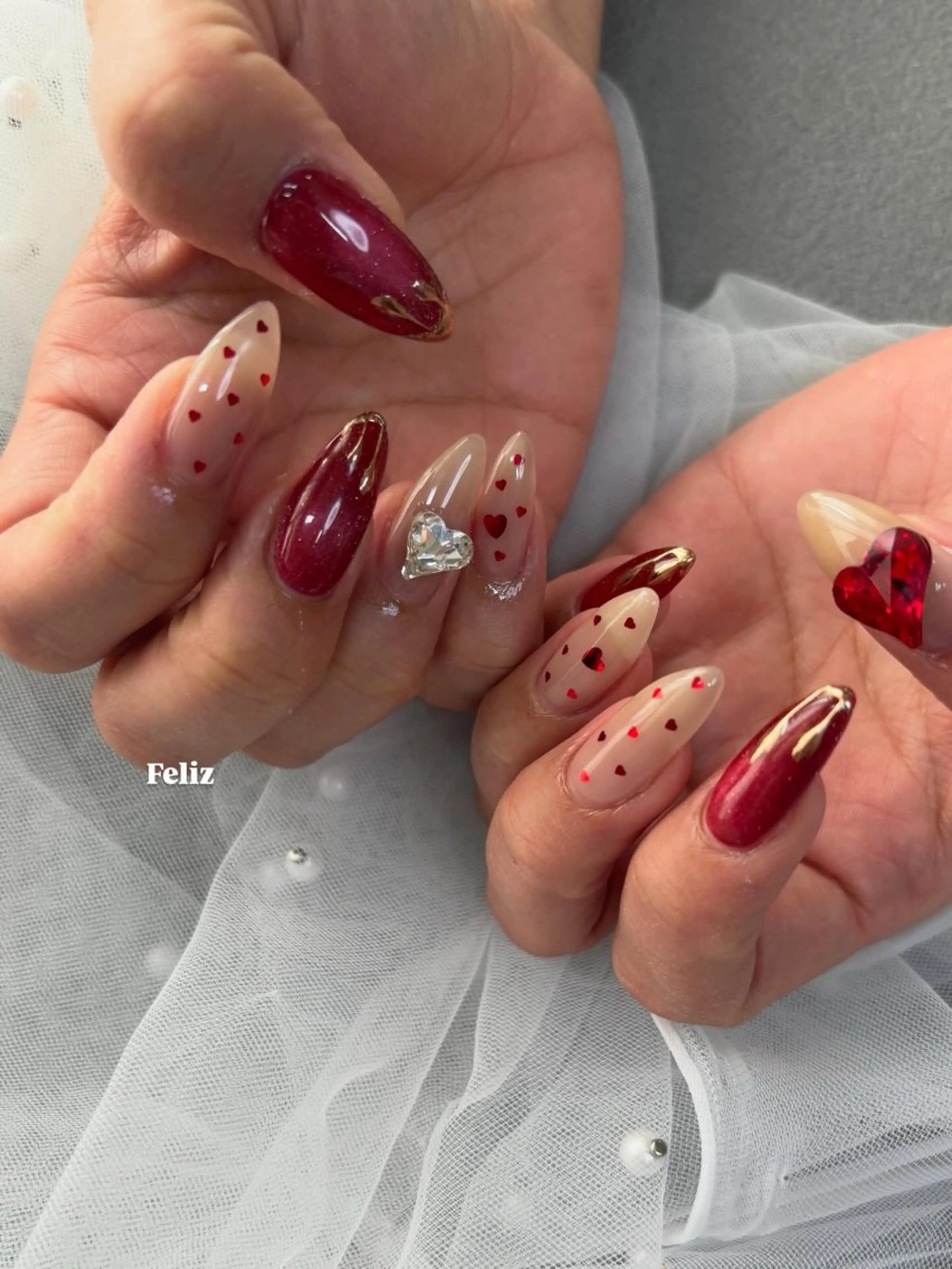 ネイル バレンタイン Feliz所属・Feliz 楽しいネイルサロンのネイルデザイン