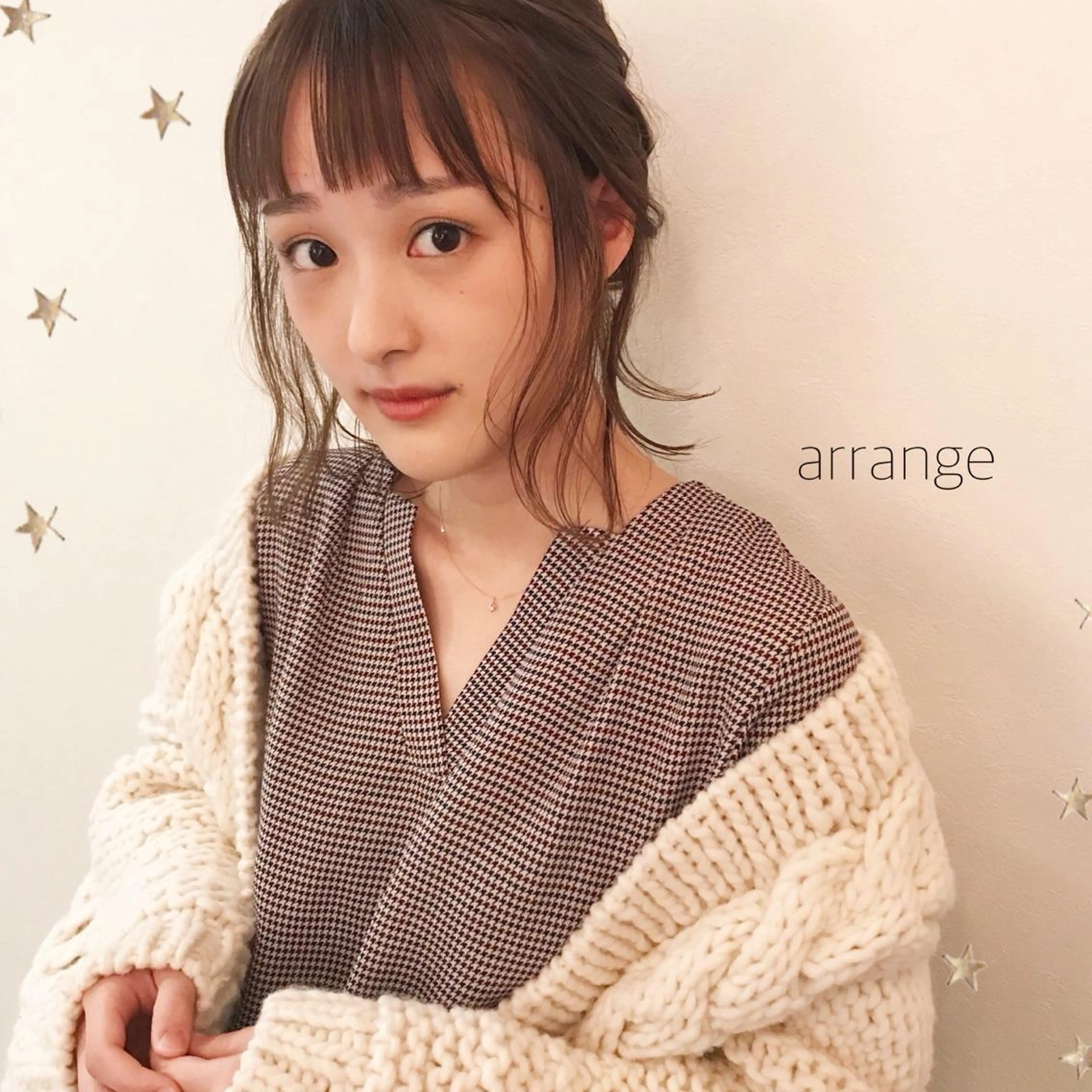 ミディアム カラー 市川 千夏のヘアスタイル