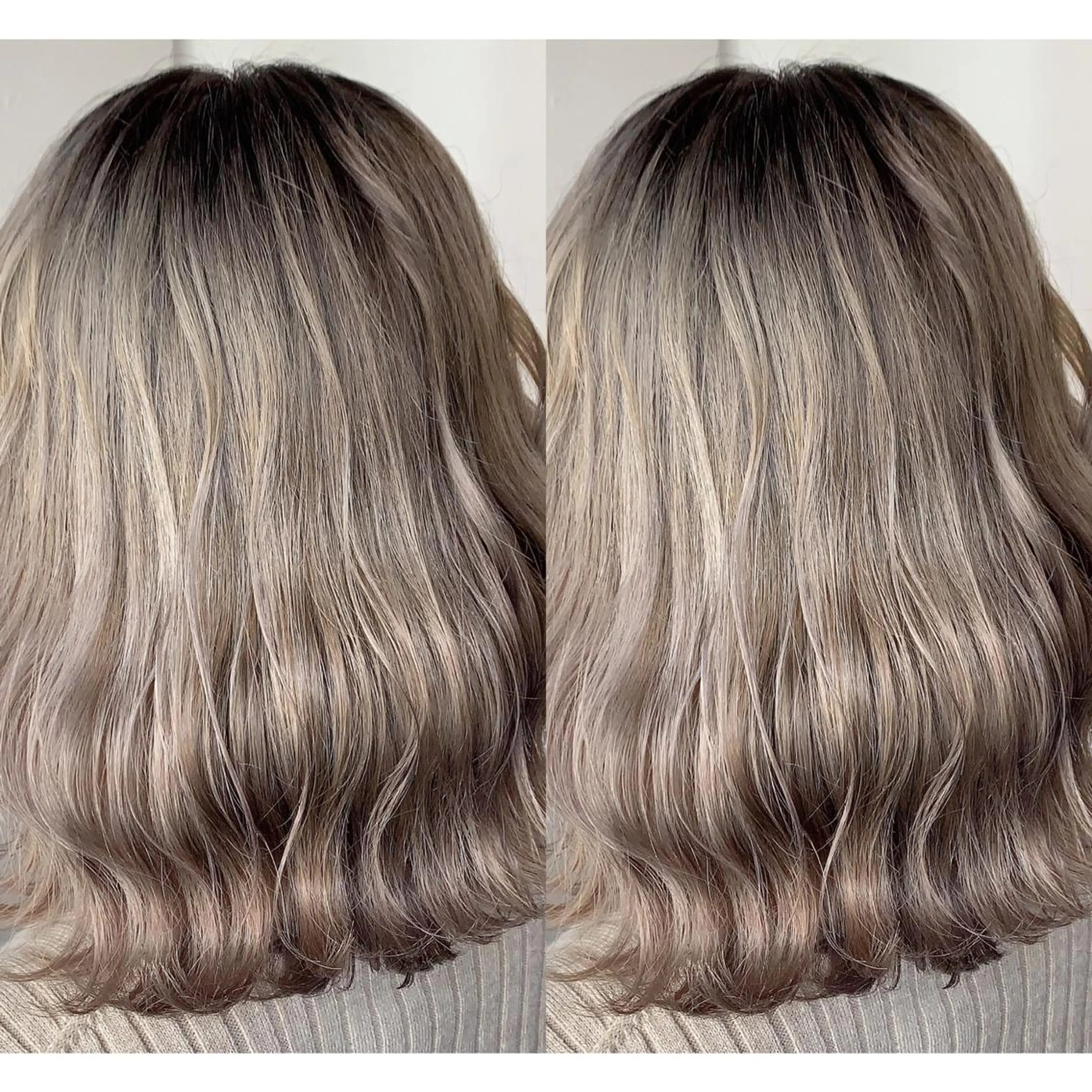 ミディアム カラー ブリーチ ブロンド ケアブリーチ グラデーションカラー ホワイトブロンド ヘアカラー 似合わせ/ブリーチ カラー.岡田友仁のヘアスタイル