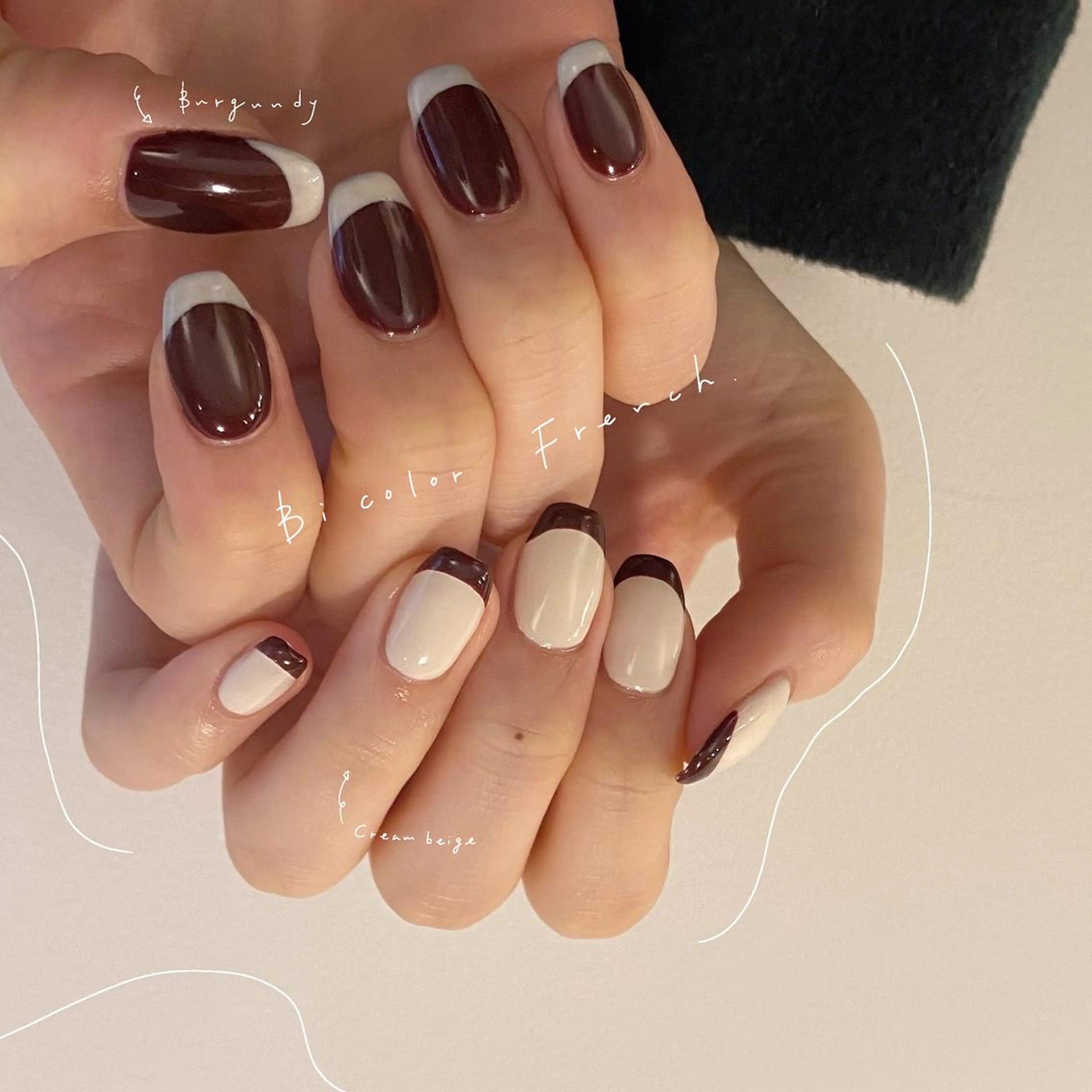 ネイル フレンチネイル ワンカラーネイル ハンドネイル &. momoのネイルデザイン