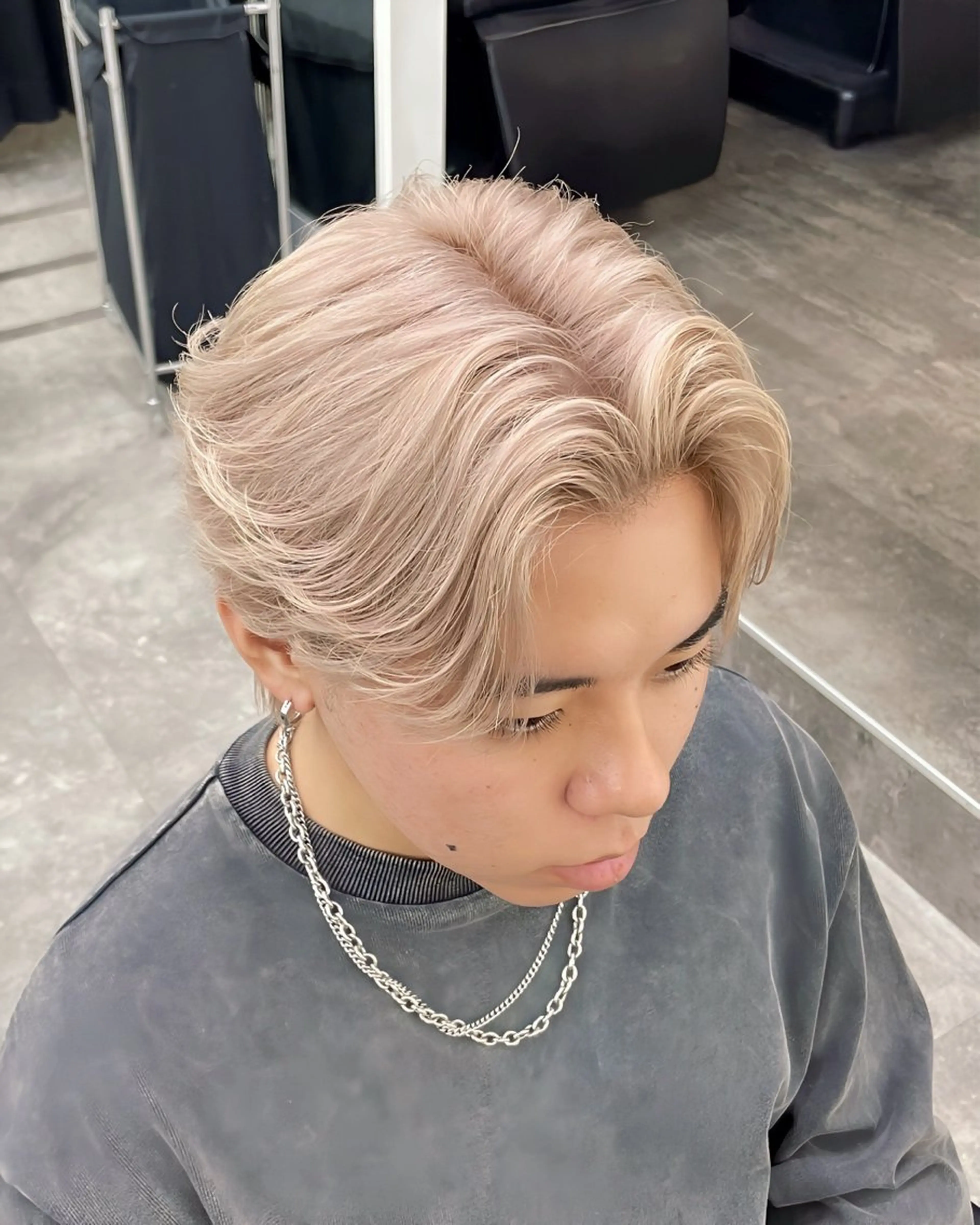 ショート カラー メンズ メンズブリーチ ブリーチ カット ヘアカラー トリートメント メンズカラー、パーマ /KANTAのヘアスタイル