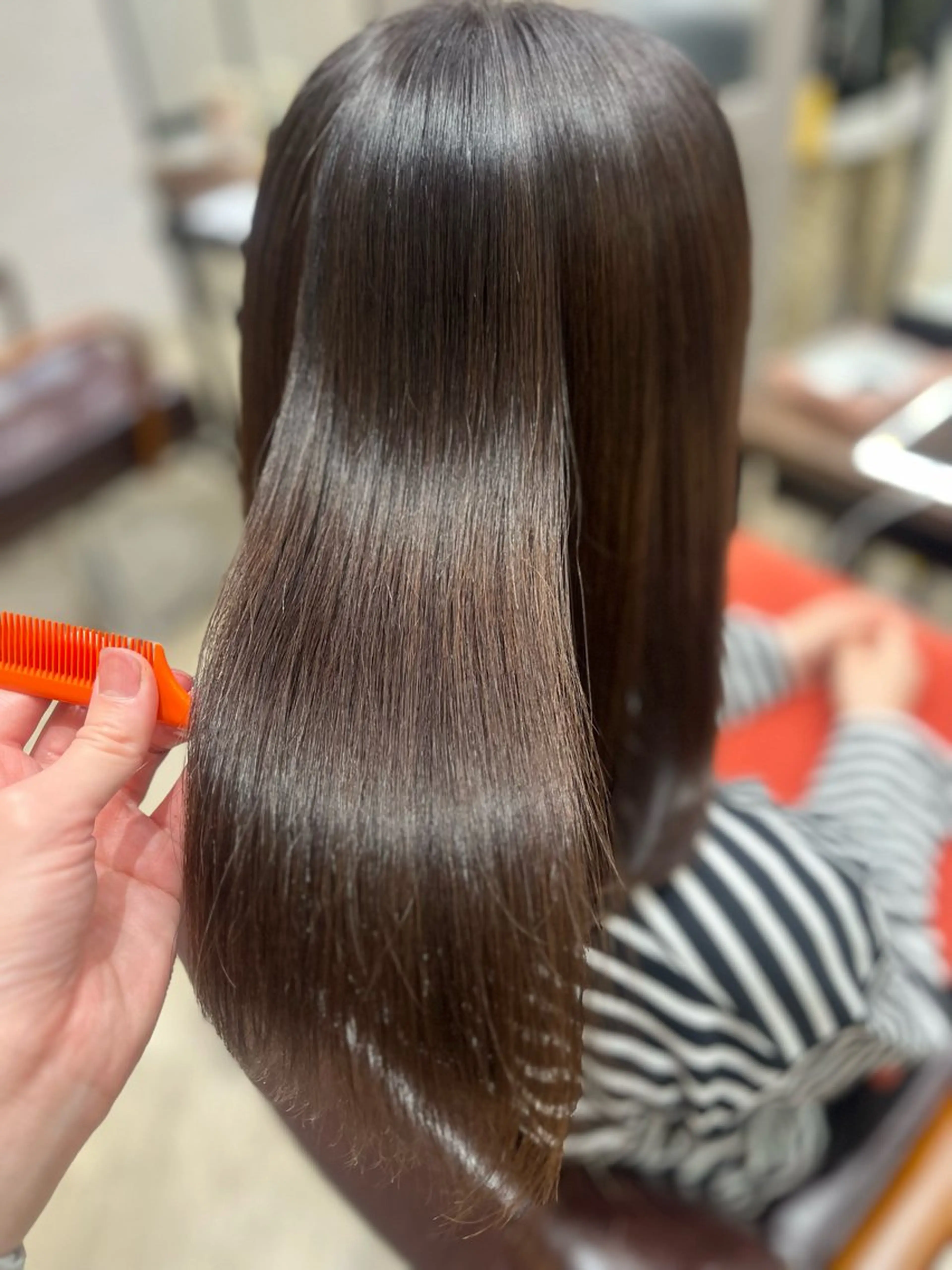 セミロング カラー ブラウンカラー バイオレットカラー バイオレットブラウン カット ヘアカラー トリートメント 🫧ぷる艶カラー🫧 Yuubi🦩のヘアスタイル