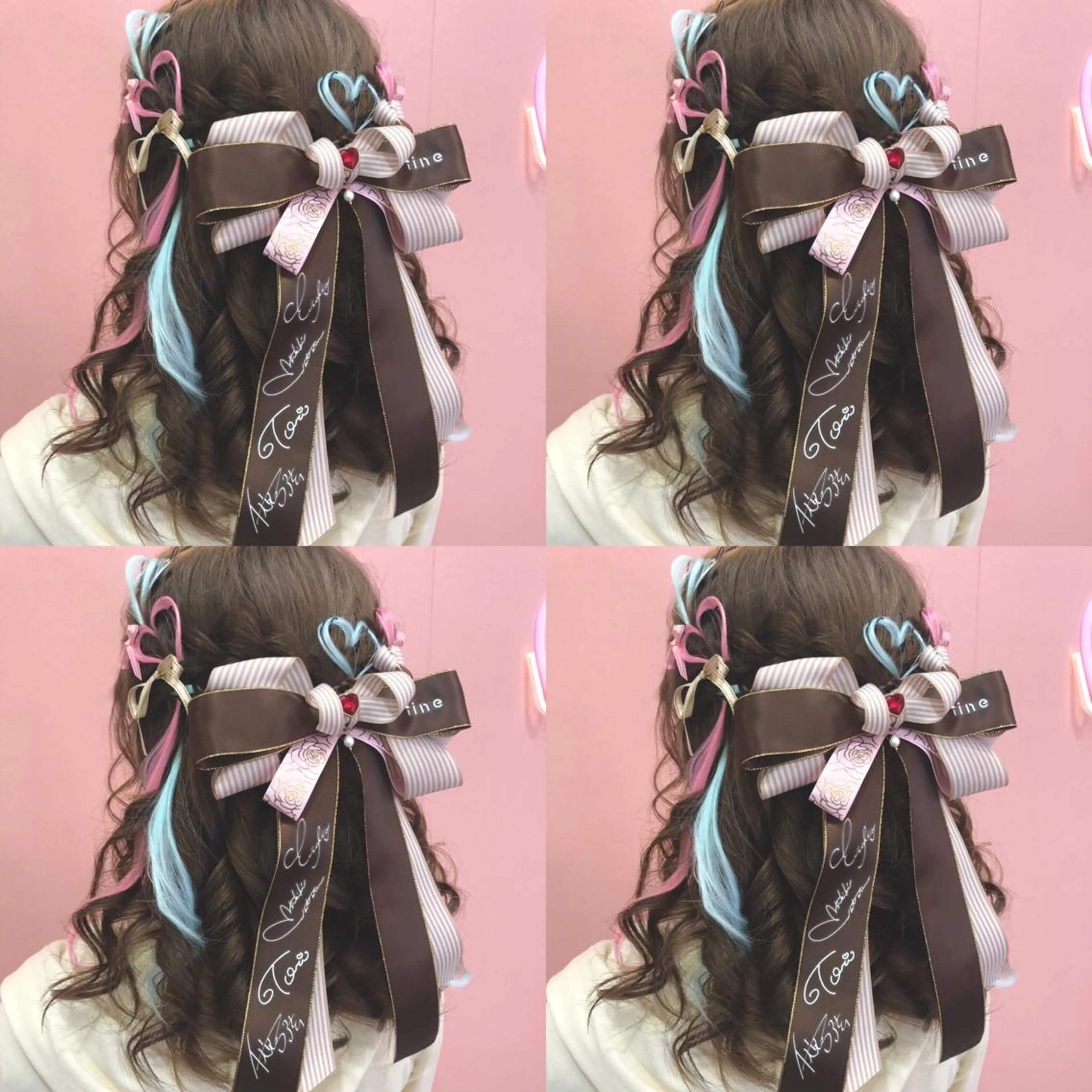 セミロング ヘアアレンジ ハーフアップ ヘアセット 🌷MAYU 🌷のヘアスタイル