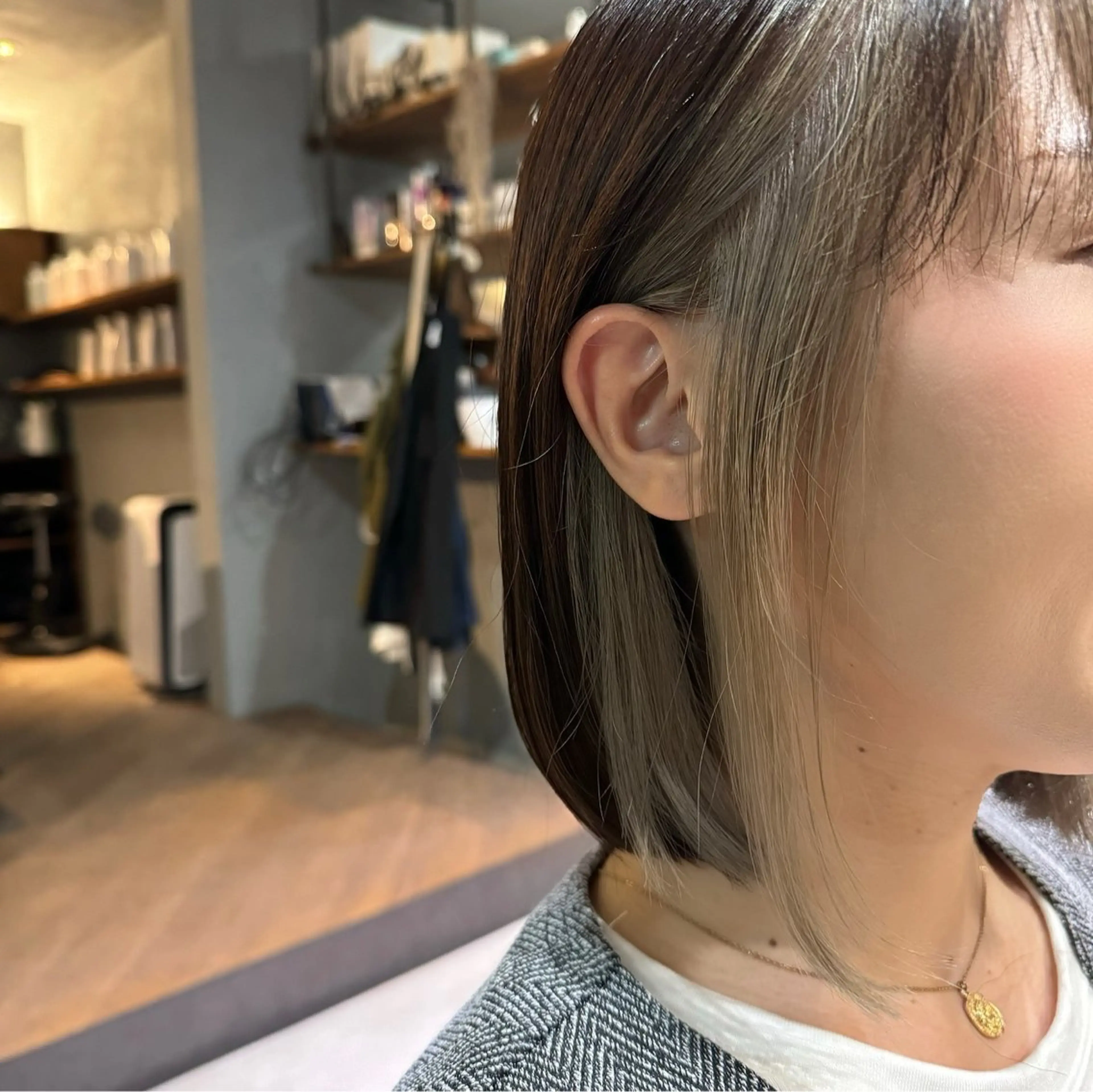 ミディアム カラー/ 髪質改善/新吾ありさのヘアスタイル