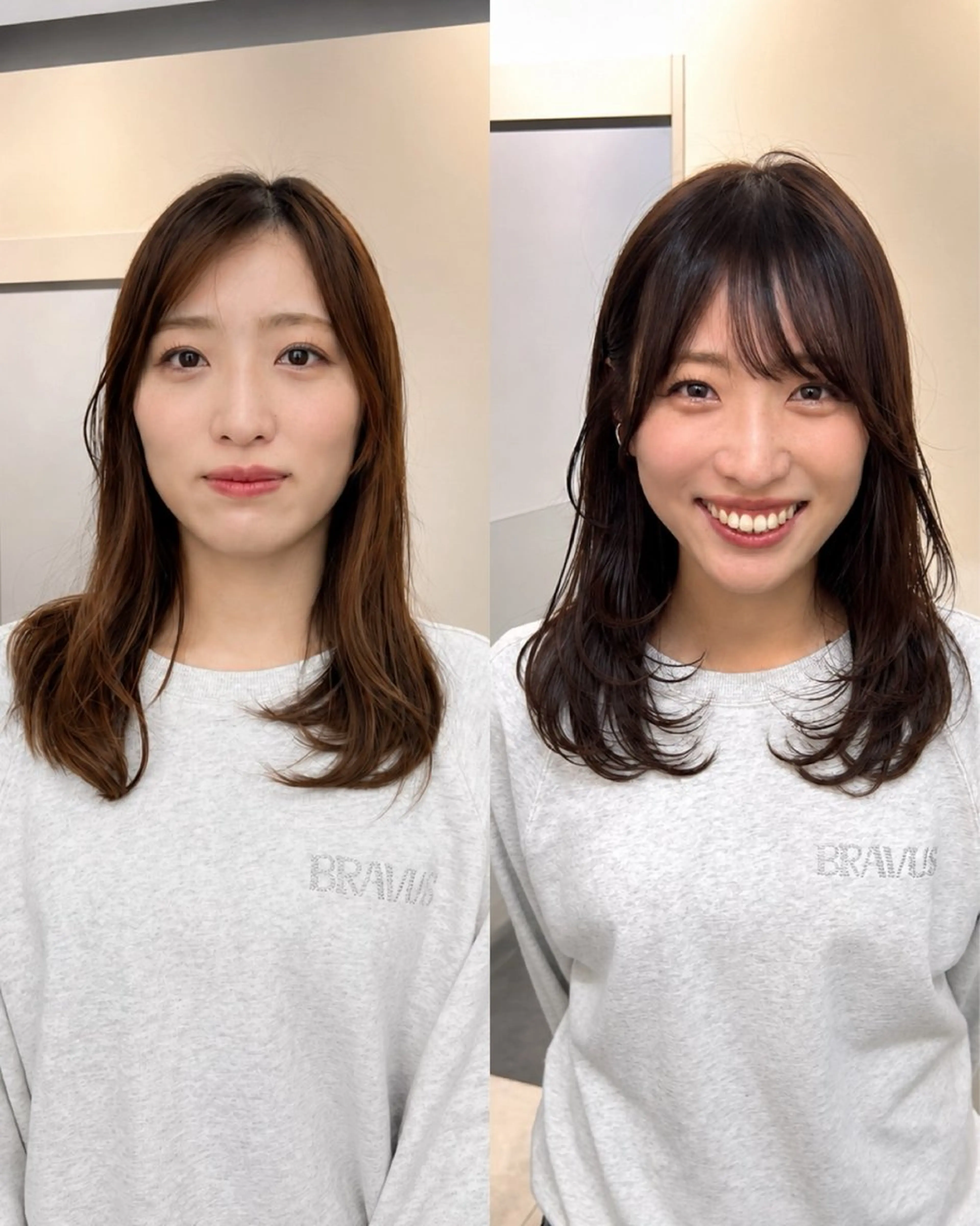 セミロング レイヤーカット 峠 祐樹のヘアスタイル