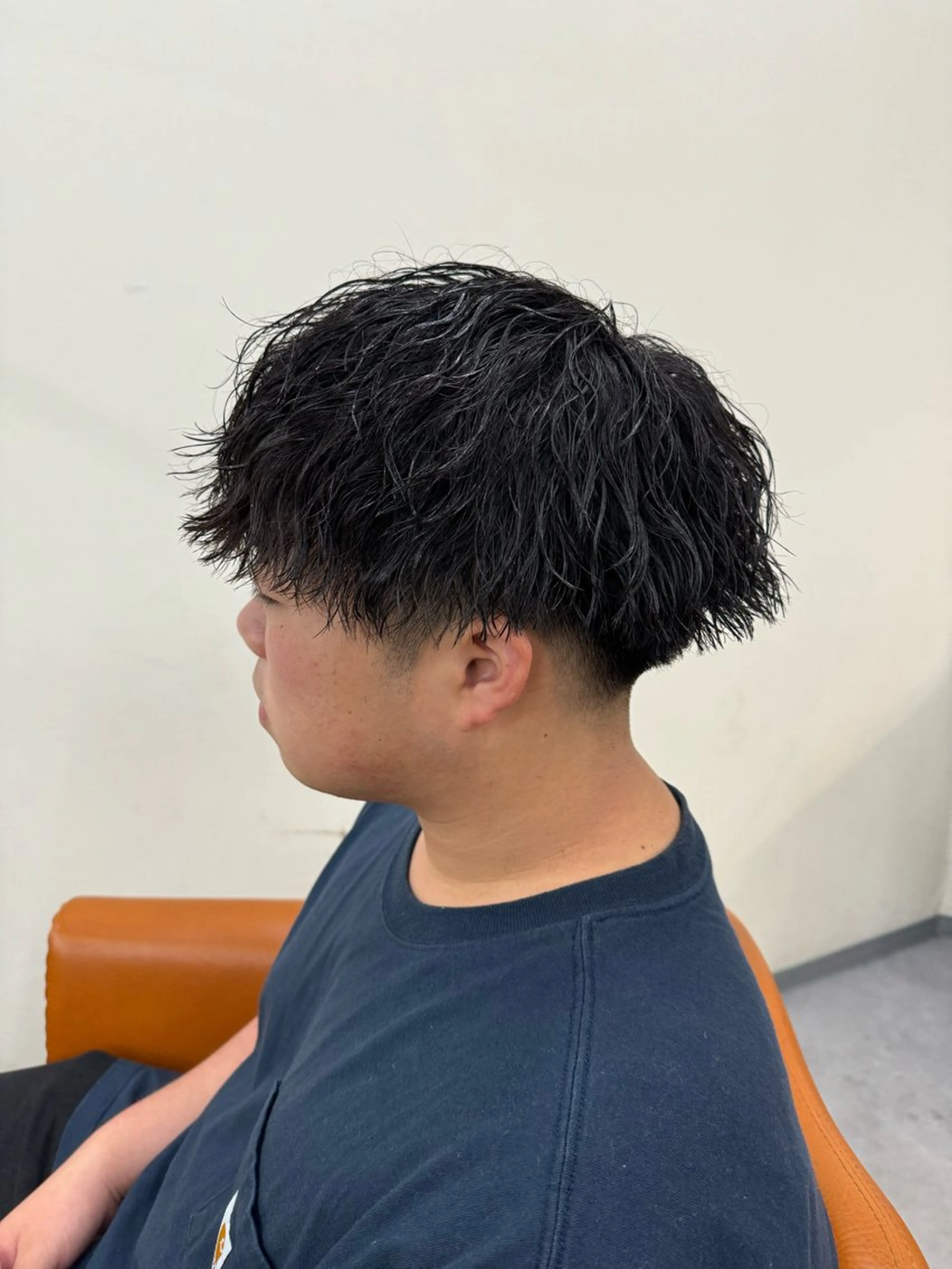 パーマ メンズ センターパート フェードカット マッシュ メンズパーマ メンズツイストパーマ カット パーマ パーマ／京都駅 ／メンズ/藤井　翔のヘアスタイル