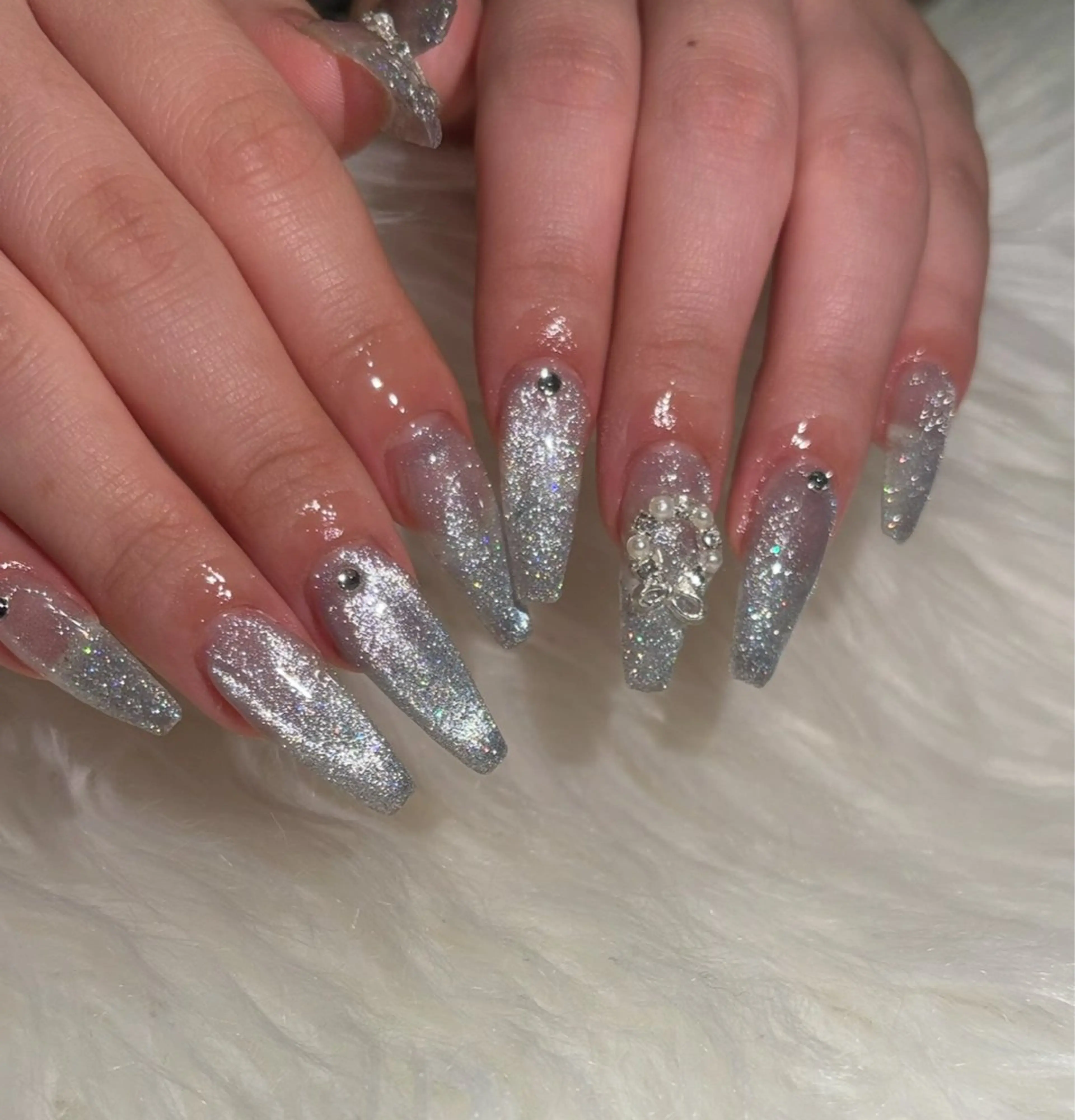 ネイル マグネットネイル ハンドネイル hairsBERRY久留米店所属・liastella ruuのネイルデザイン