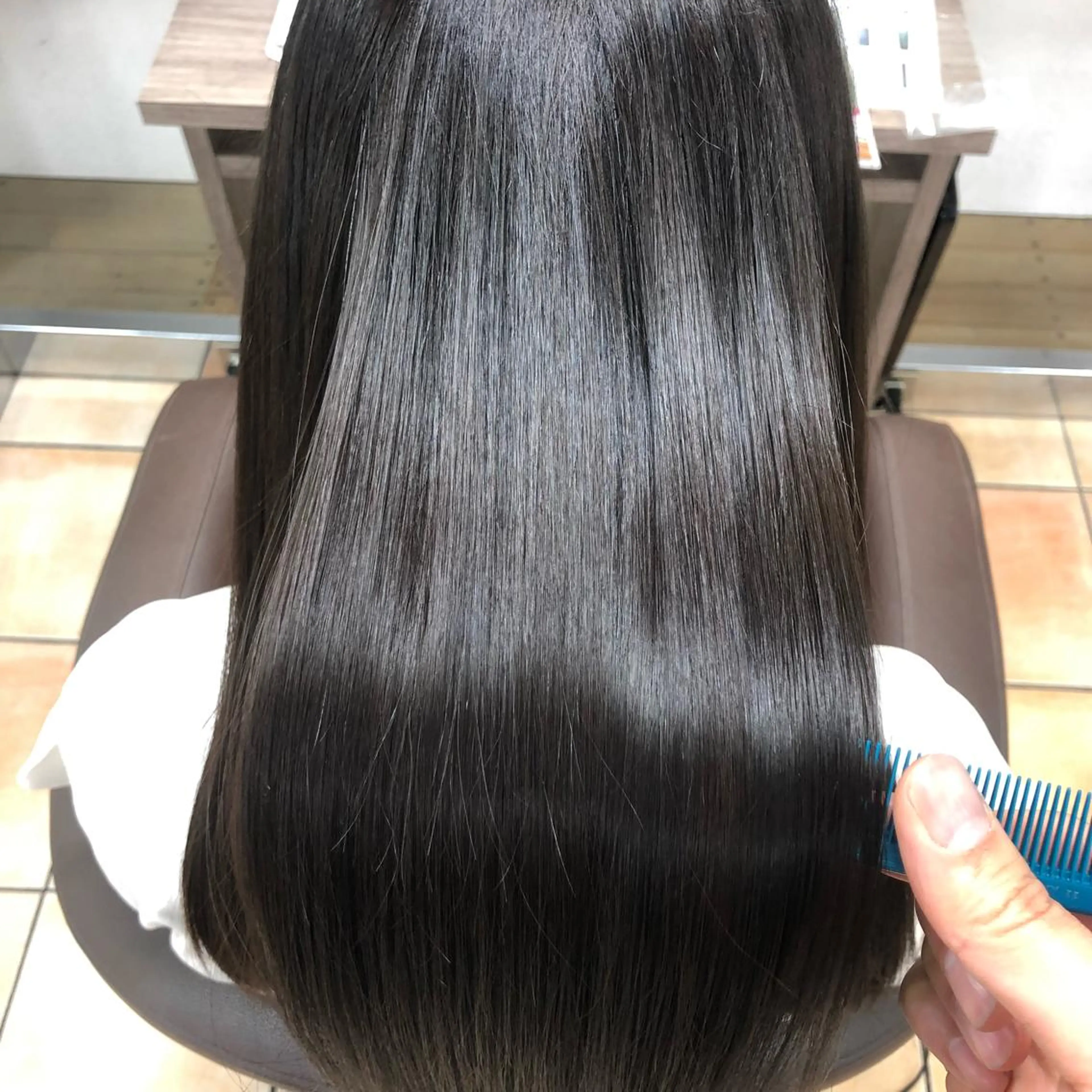 ミディアム 髪質改善 トリートメント お悩み解決美容師🩷 ♠️ベテランそめやのヘアスタイル