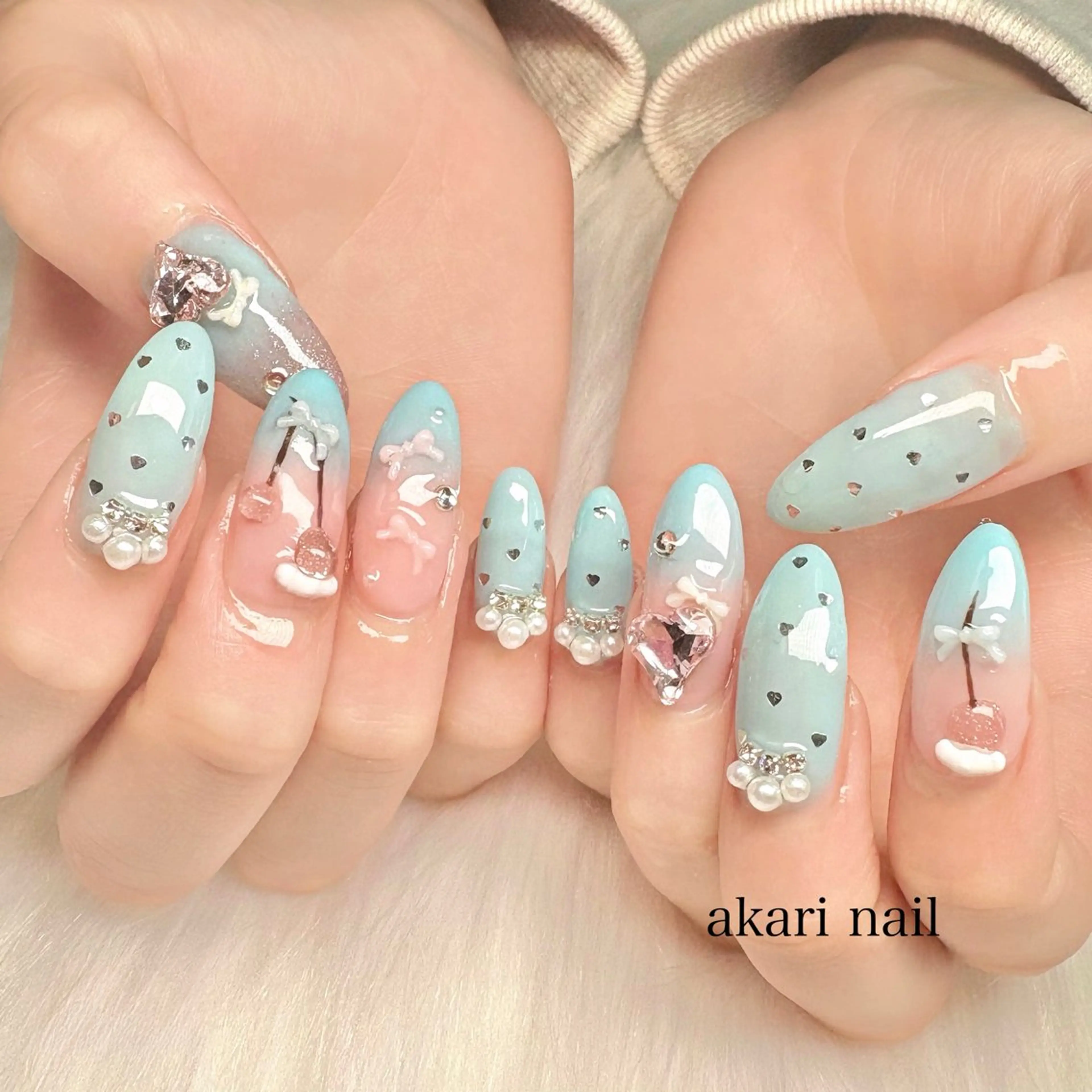 ネイル ハンドネイル フットネイル AKARI nail💅のネイルデザイン