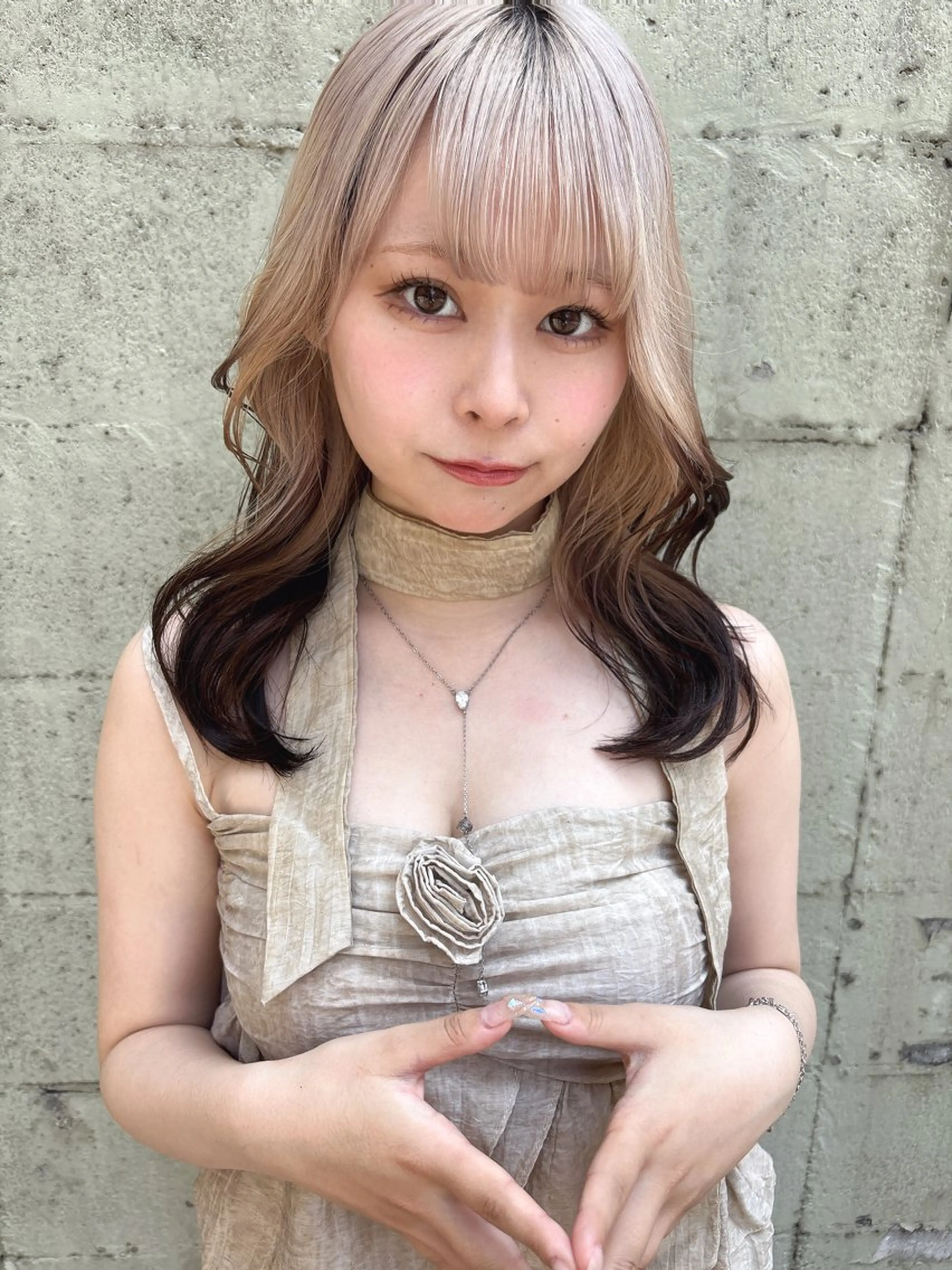 セミロング カラー ハイレイヤー レイヤーカット ヘアカラー SAYAKA 🍒／ボブ／暖色のヘアスタイル