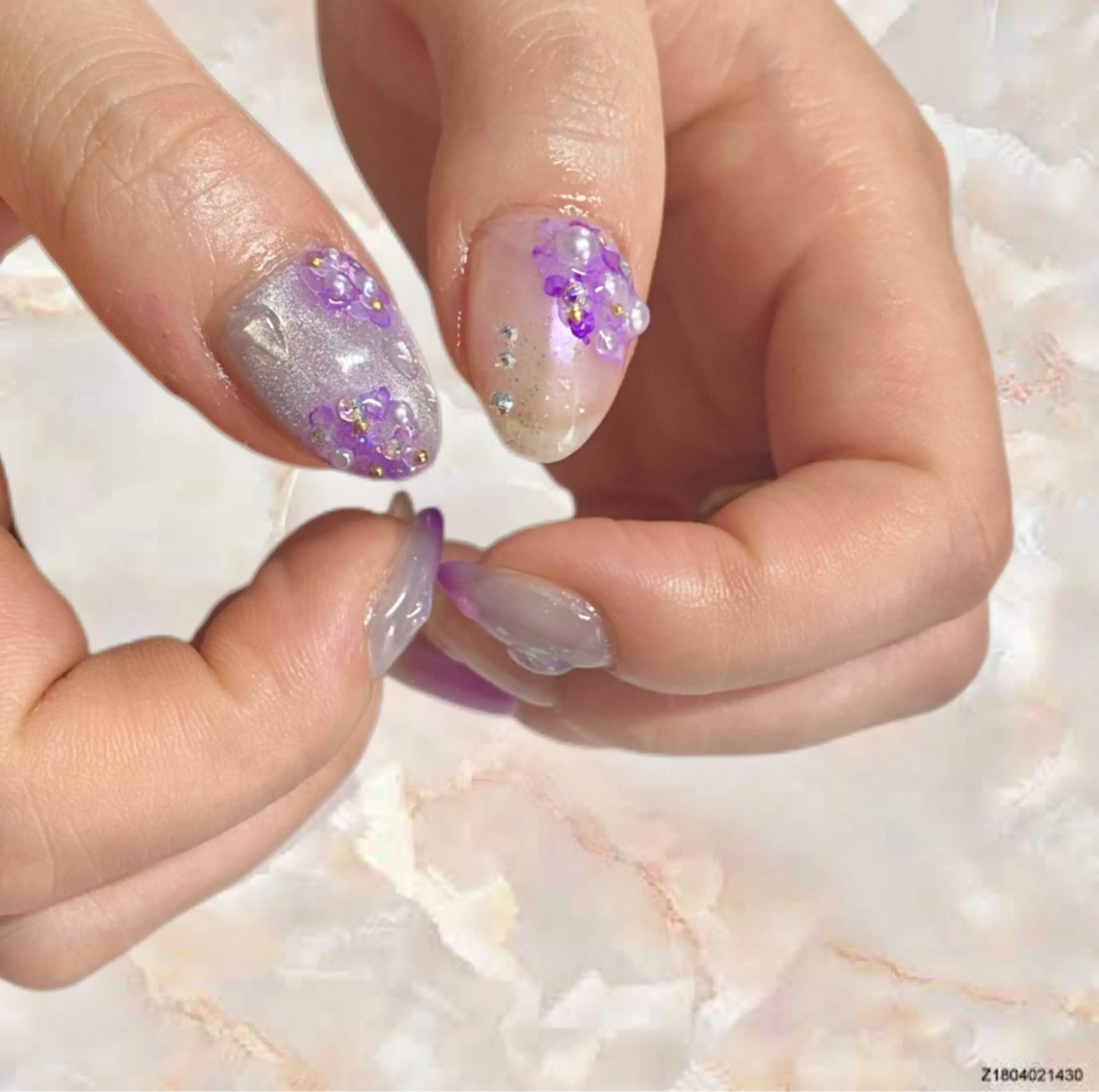 ネイル アートネイル ブライダルネイル sunrich by 180degrees所属・足立区　五反野 自宅サロンのネイルデザイン