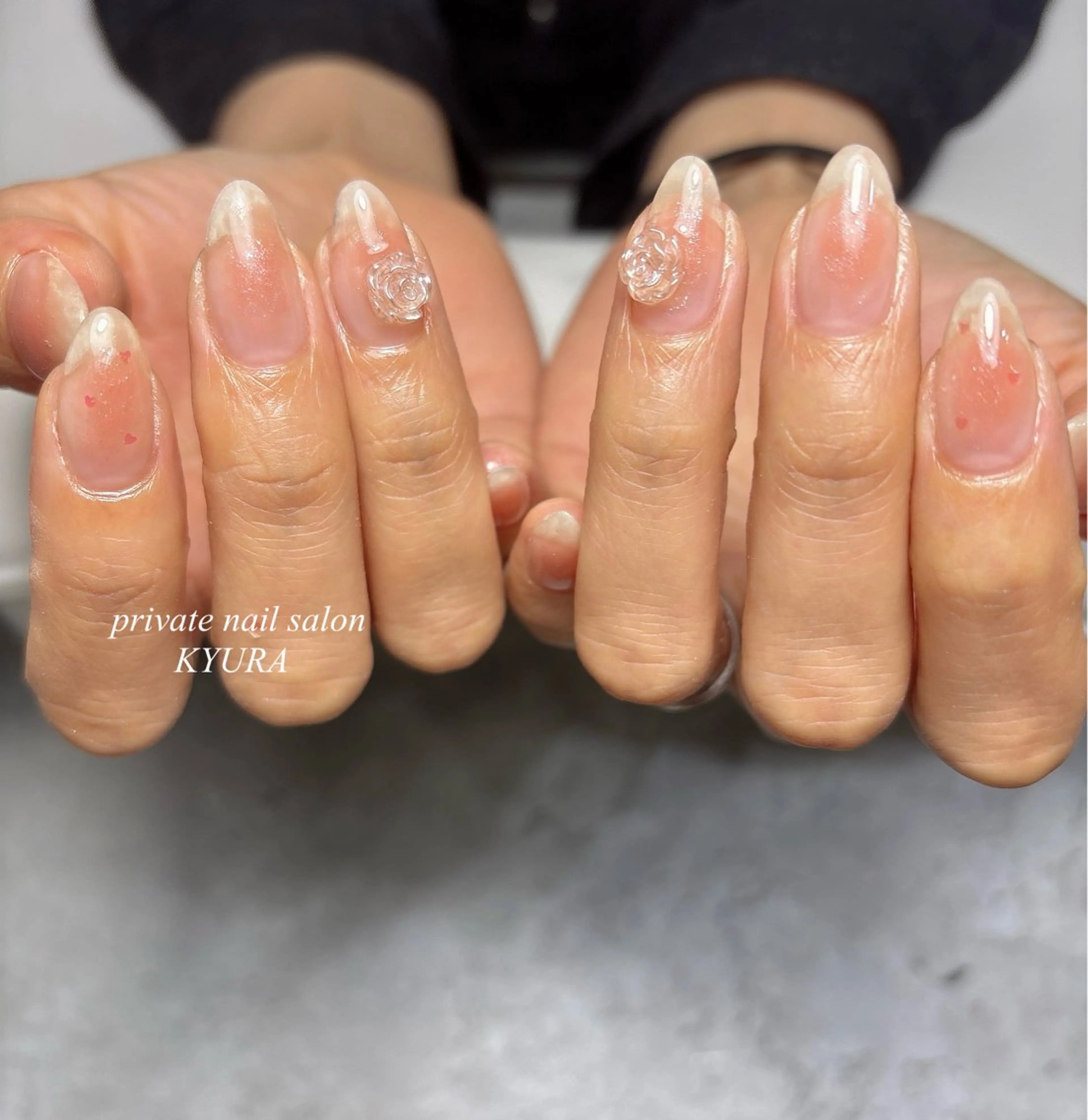 ネイル チークネイル 大東市ネイルサロン 【KYURA】ｷｭﾗのネイルデザイン