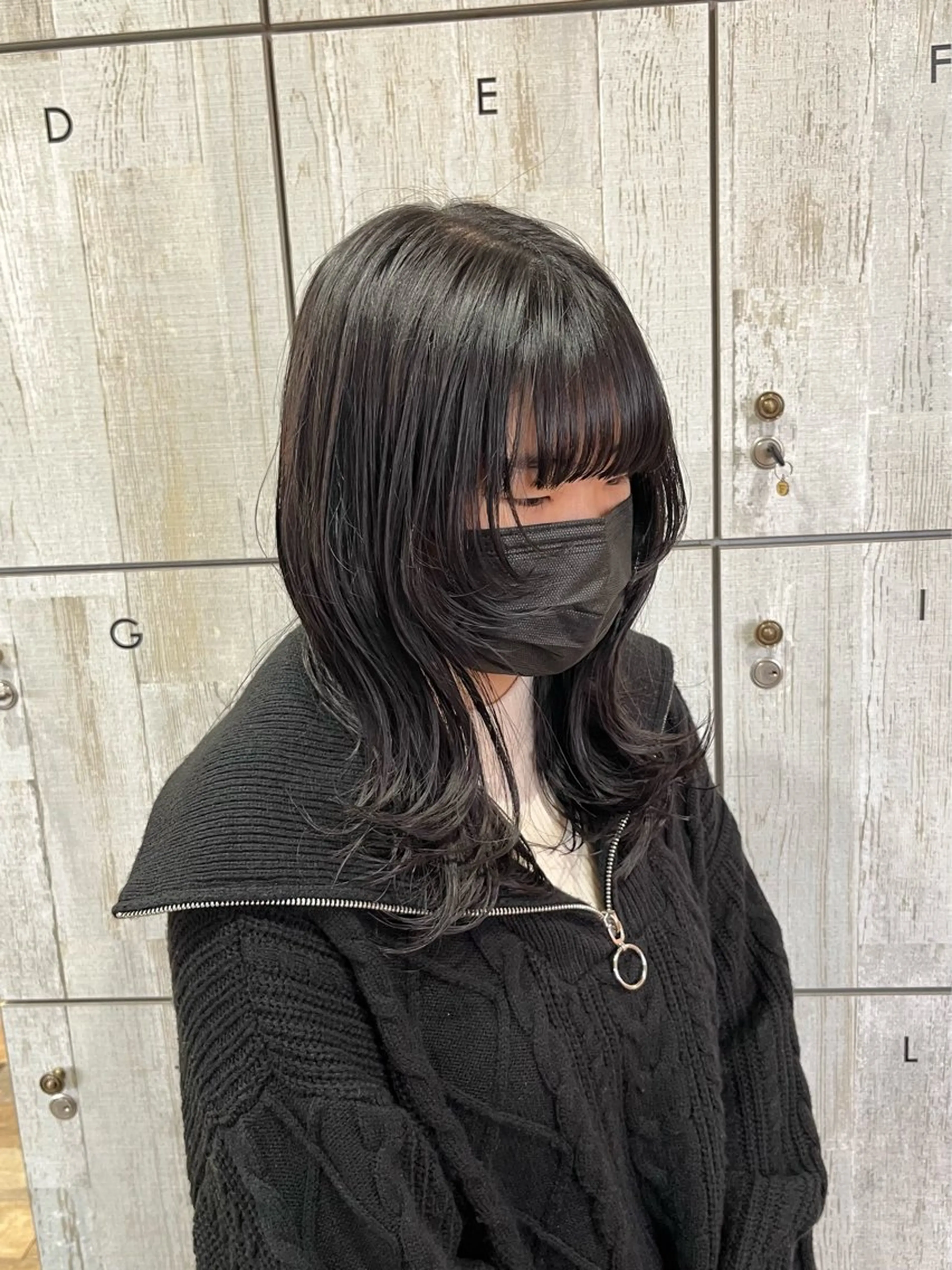 セミロング キッズ ウルフカット 顔まわり/透け感 カラー/青栁優🔆のヘアスタイル