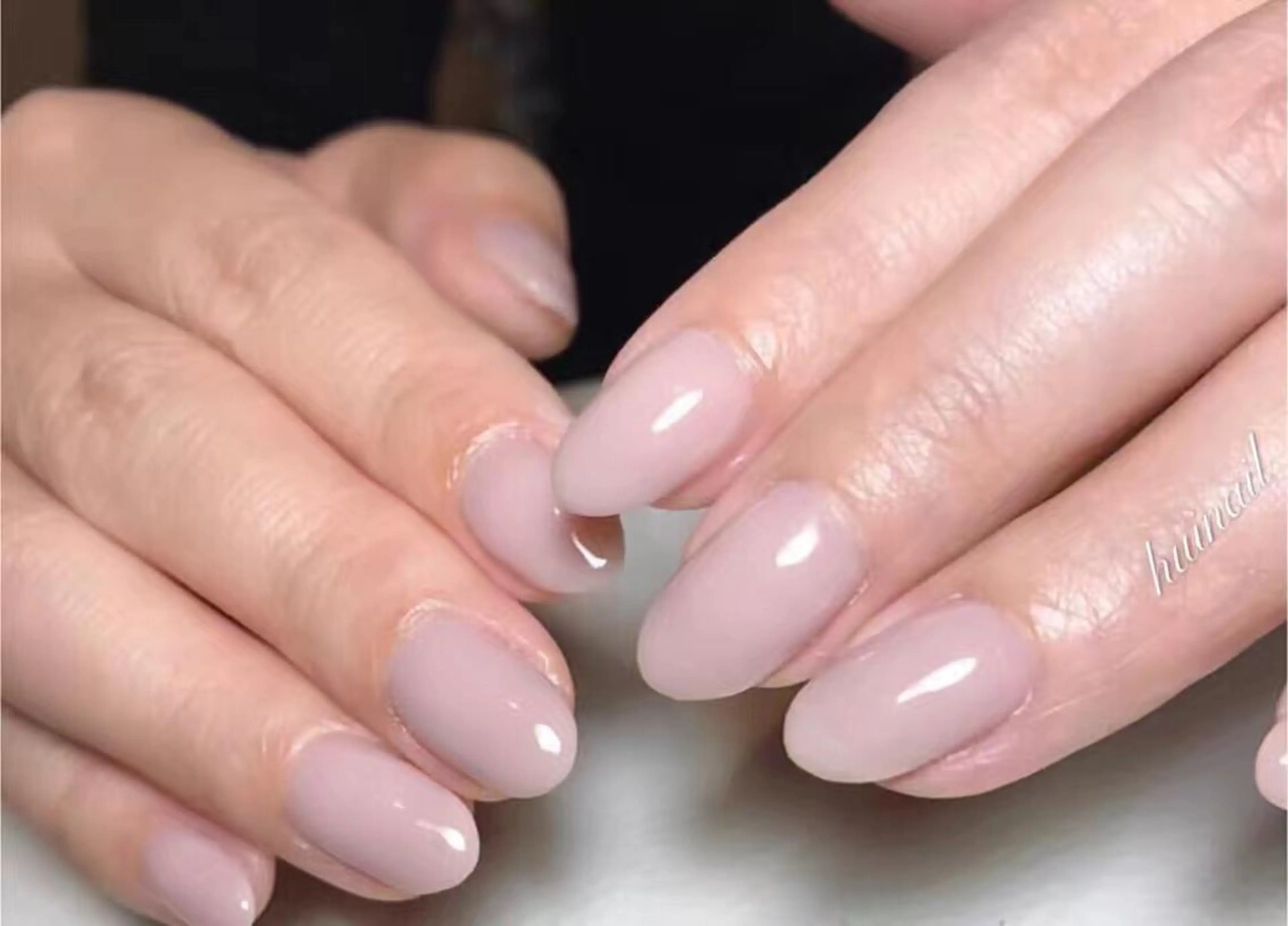 ミディアム ハンドネイル めぐみのネイルサロン スタッフ練習のネイルデザイン