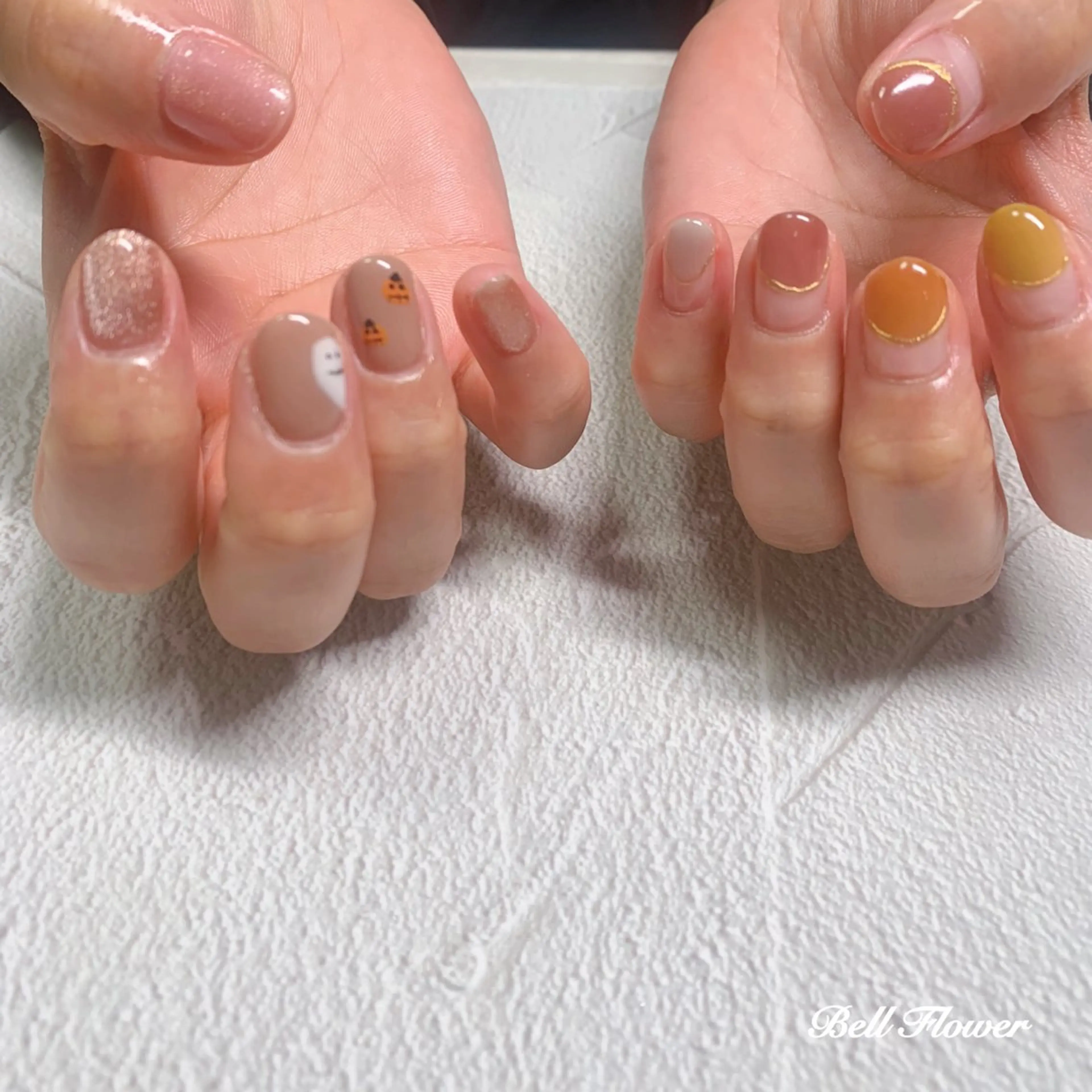 ネイル ハンドネイル Bell Flowerのネイルデザイン