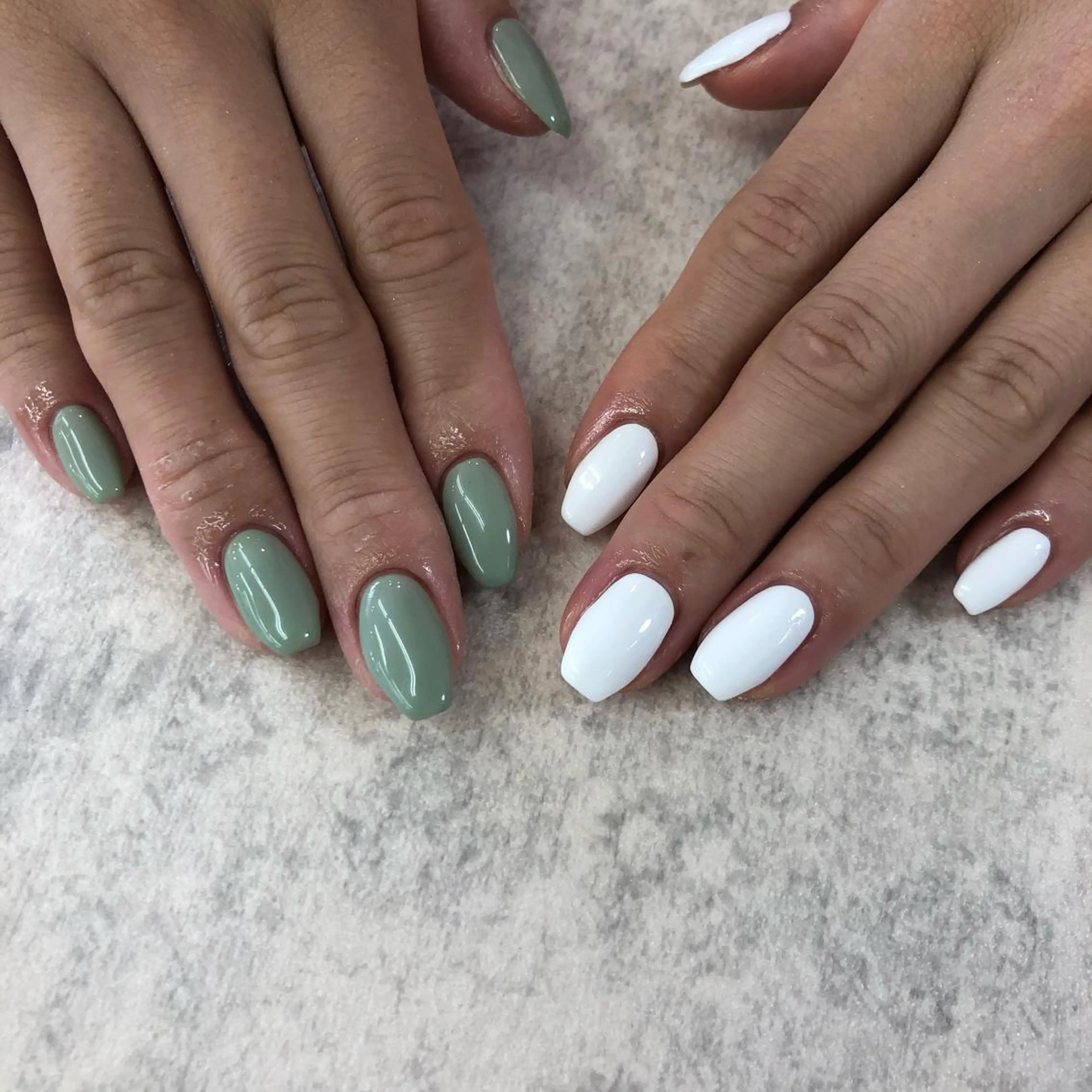 ネイル ブルー ピスタチオネイル nail 1997のネイルデザイン