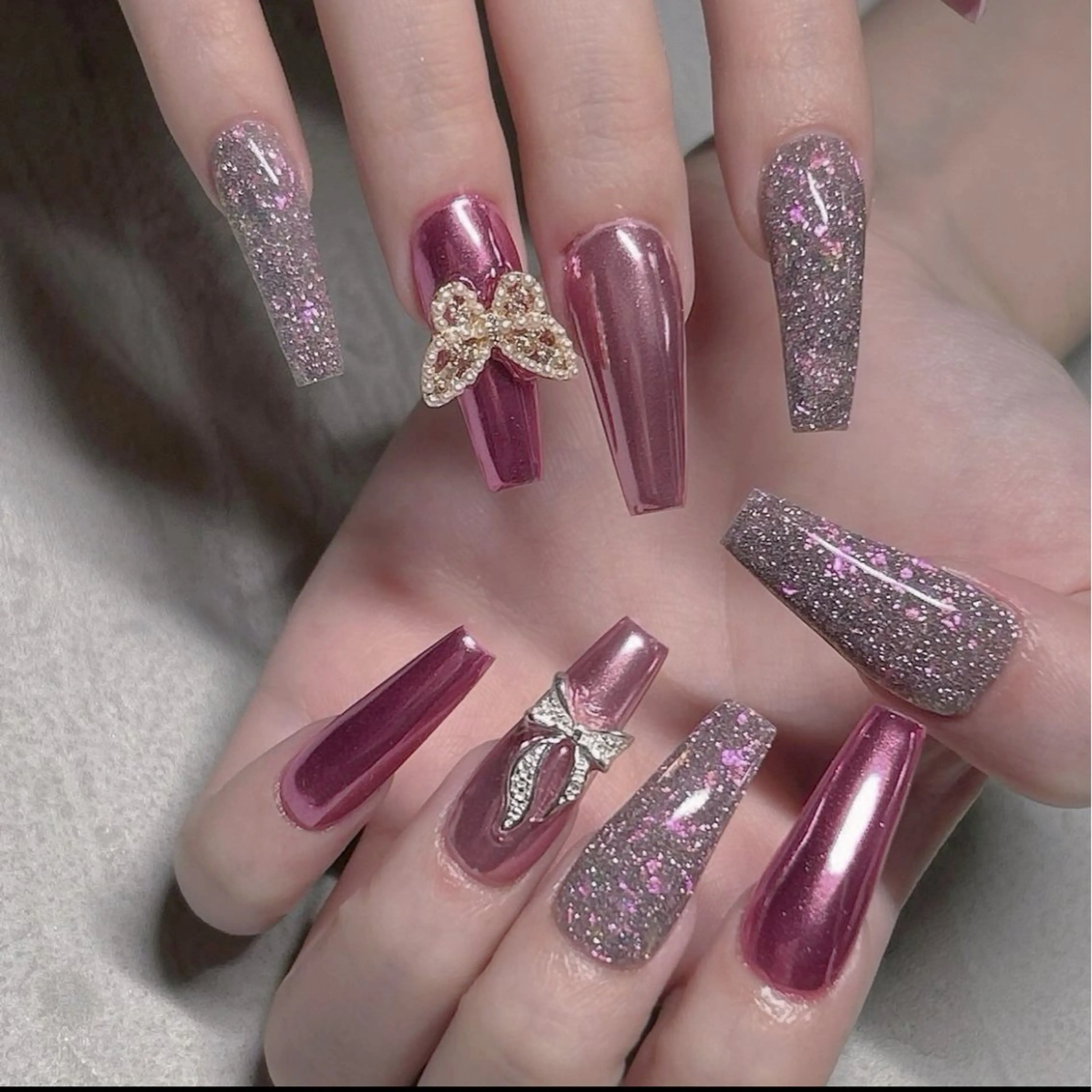 ネイル ETERNA Nail 銀座店【パラジェル/フィルイン/チップ長さだし/マグネット/ニュアンス】所属・ア カリのネイルデザイン