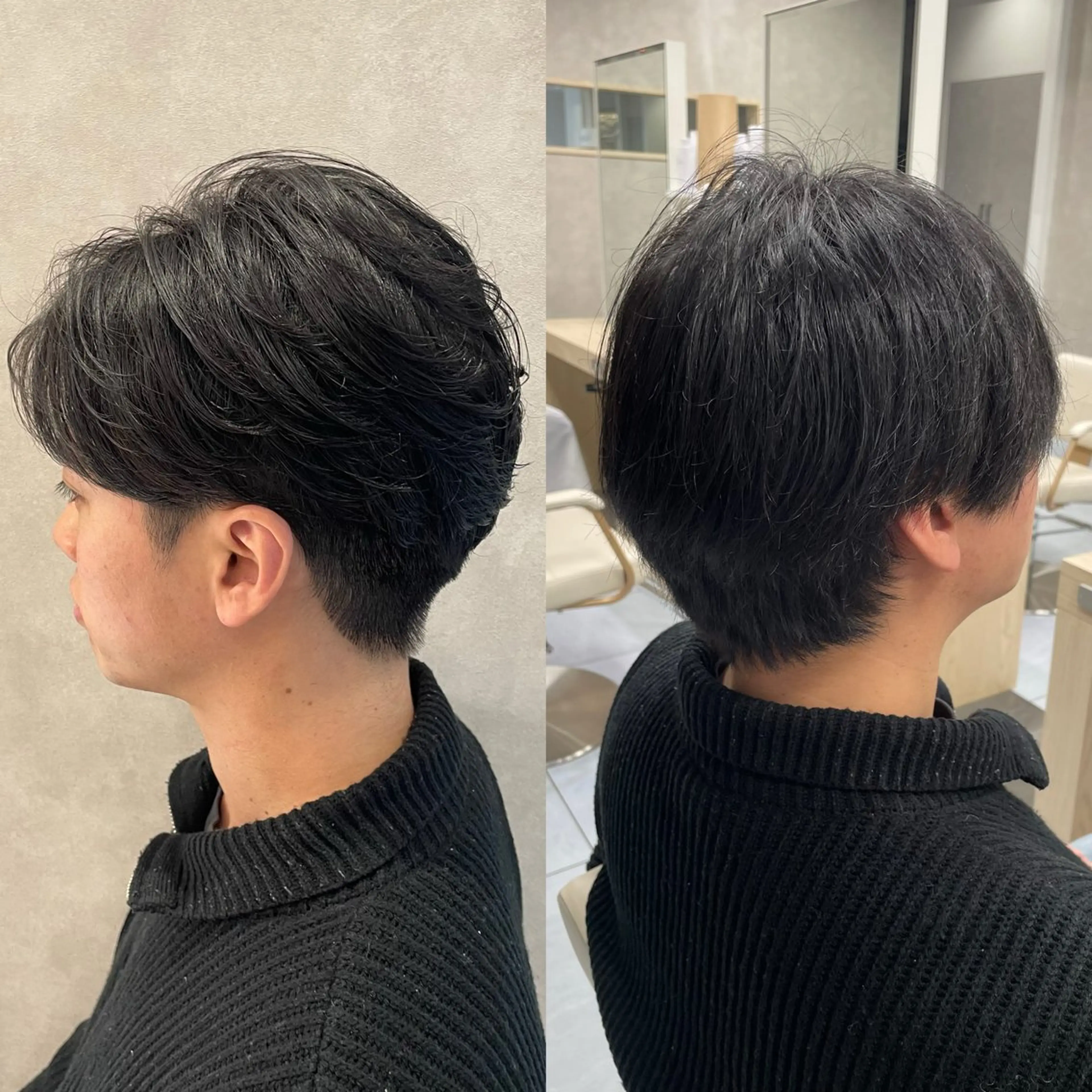 パーマ メンズ フェザーパーマ メンズパーマ プードルパーマ ニュアンスパーマ プードルパーマ カット パーマ ダウンパーマ特化💎 ボブ・レイヤーりなのヘアスタイル