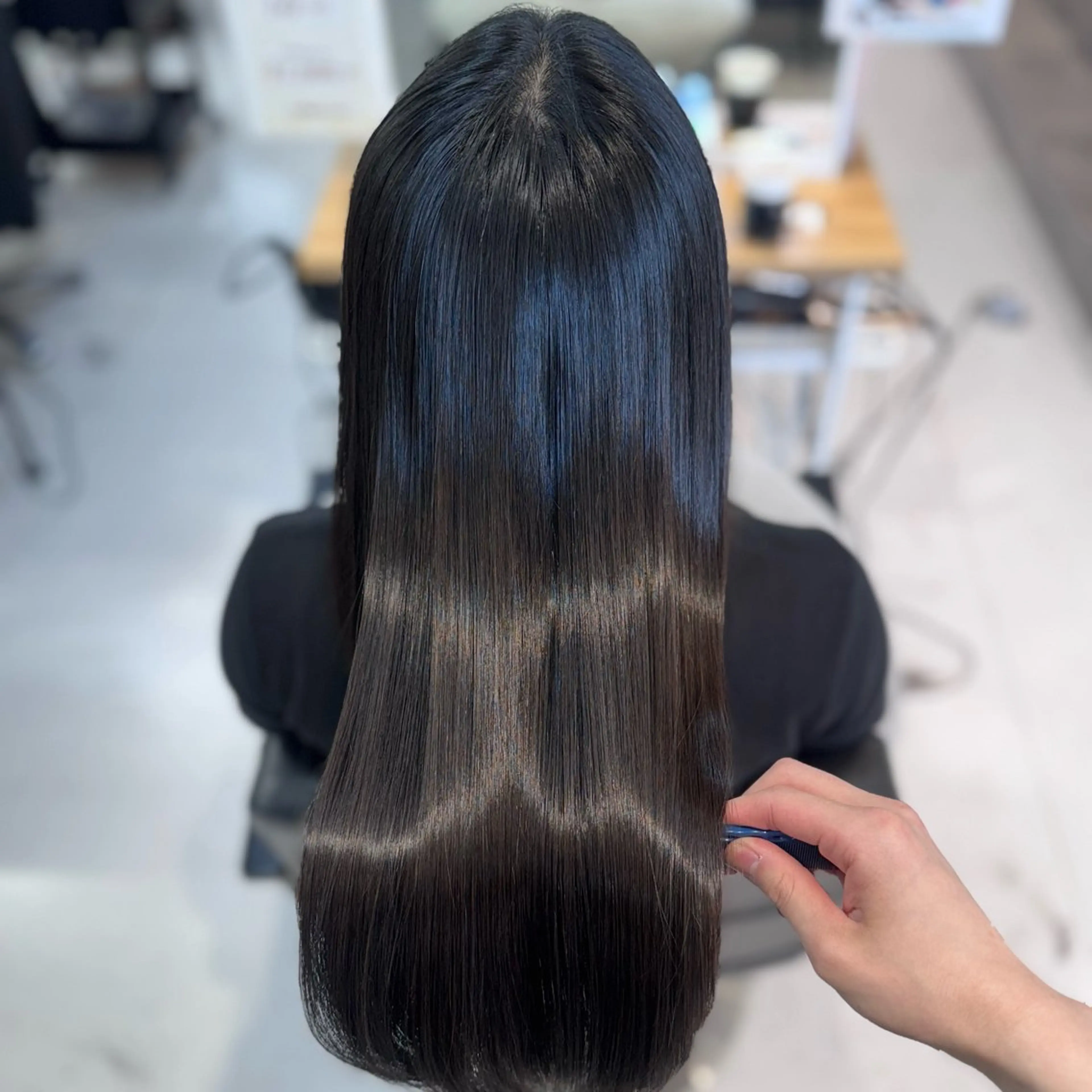 ロング カット 縮毛矯正 トリートメント 田島拓海 ボブカットのヘアスタイル