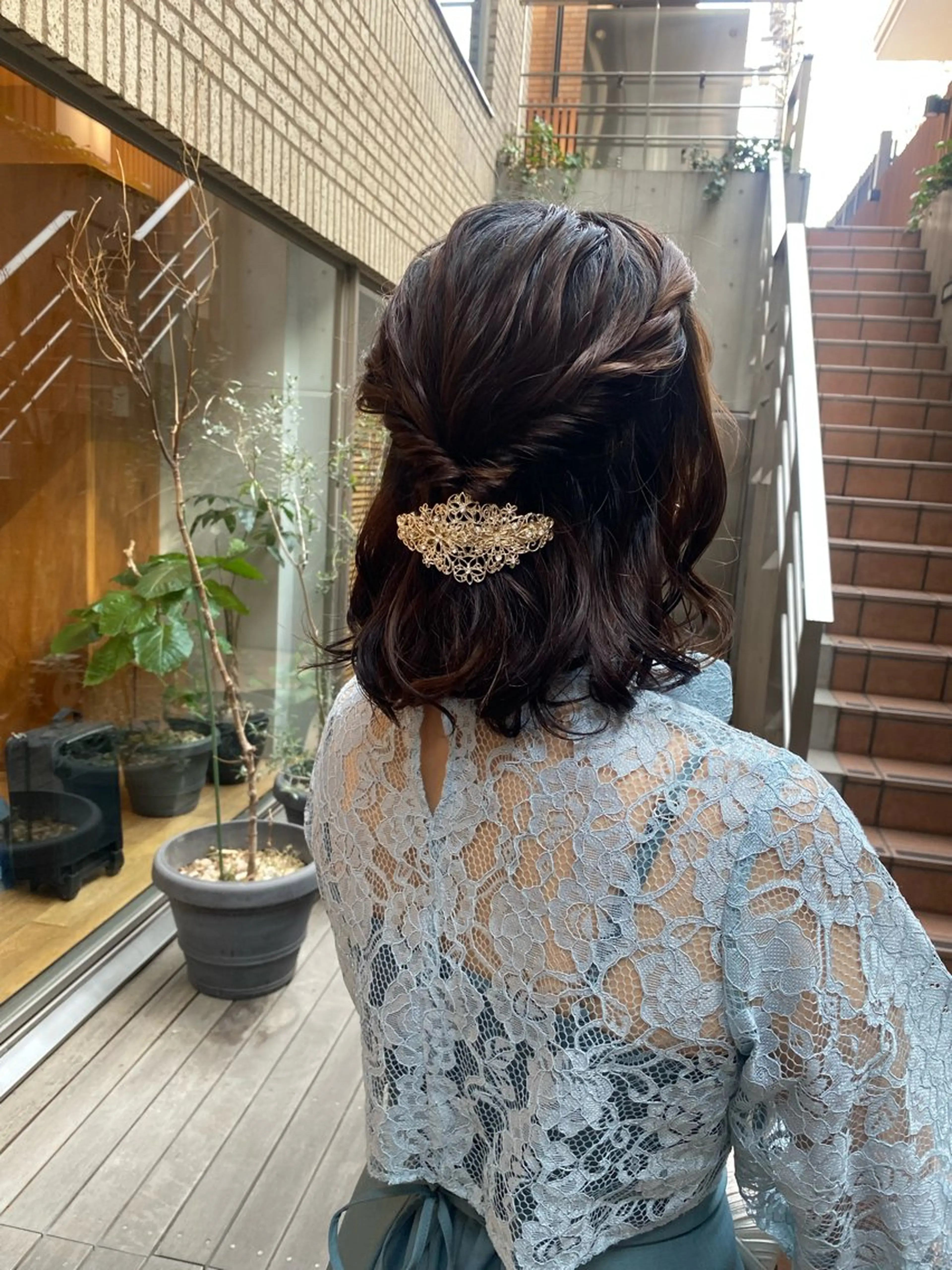 ミディアム ヘアアレンジ ヘアセット 🎗️【ヘアセット 美眉】吉川玲🎗️のヘアスタイル