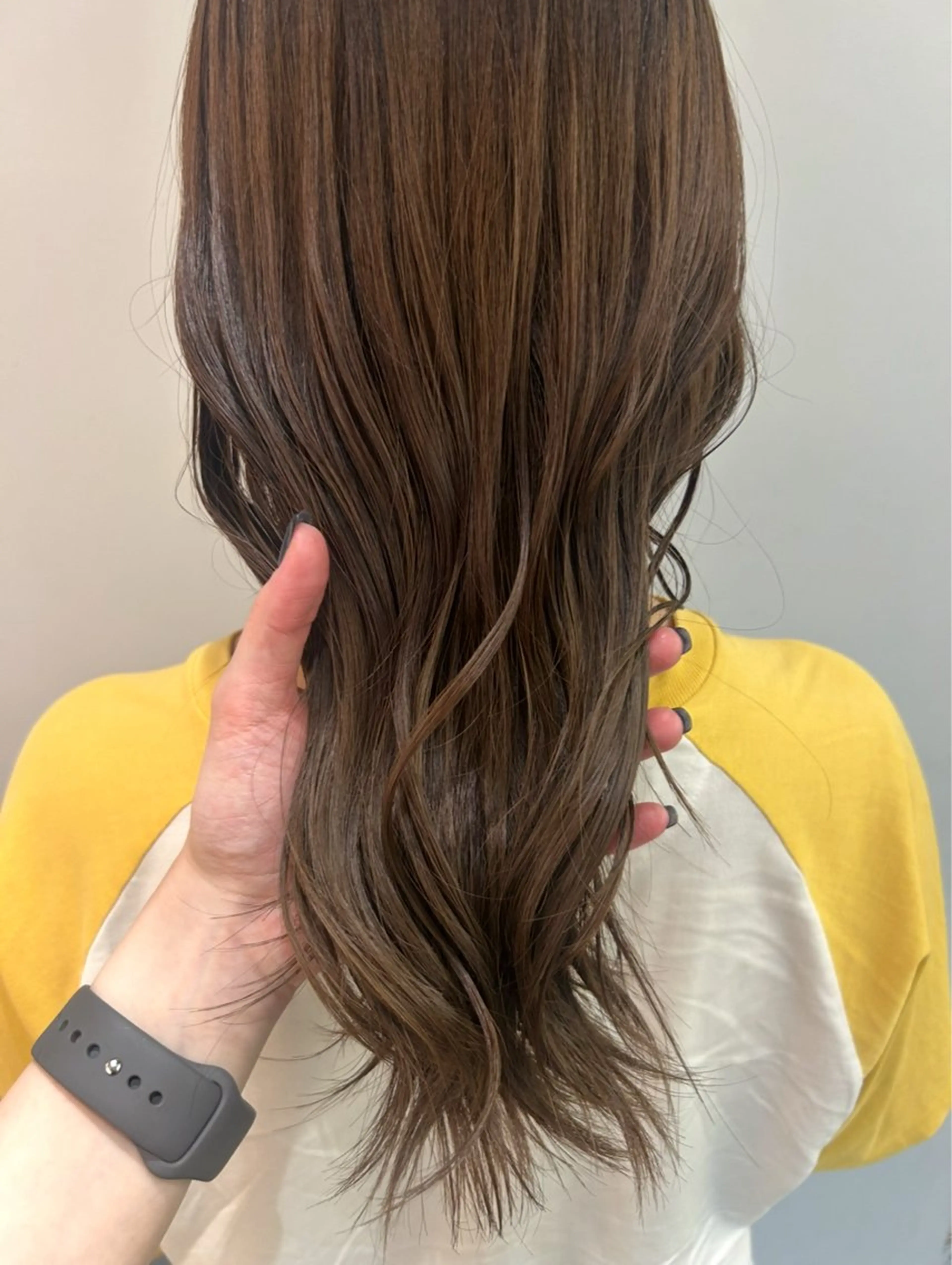 カラー ベージュカラー ヘアカラー 長谷川 結奈のヘアスタイル