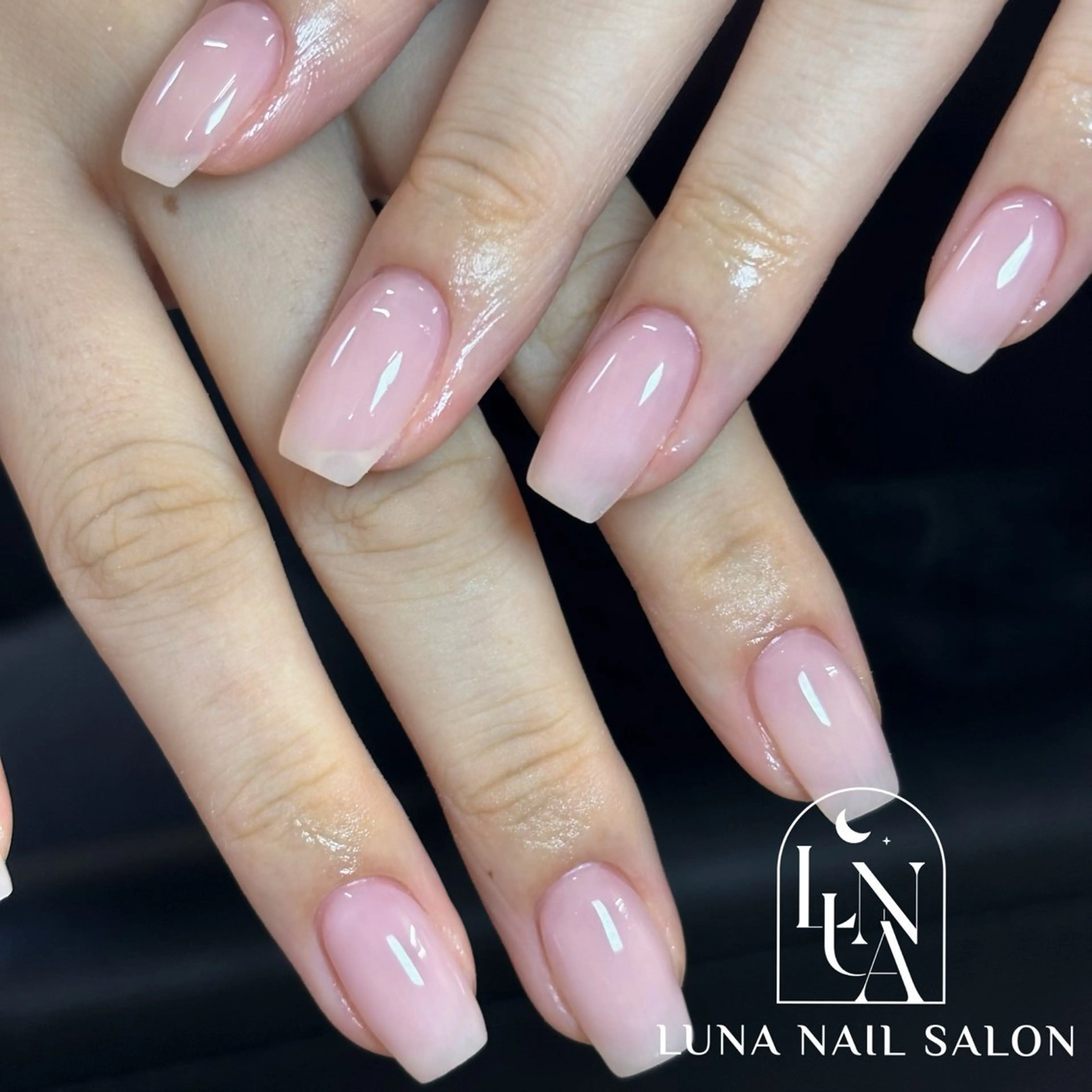 ネイル アートネイル フレンチネイル ジェルネイル ガラスフレンチ 韓国ネイル ハンドネイル Kozeni NAIL SALONのネイルデザイン