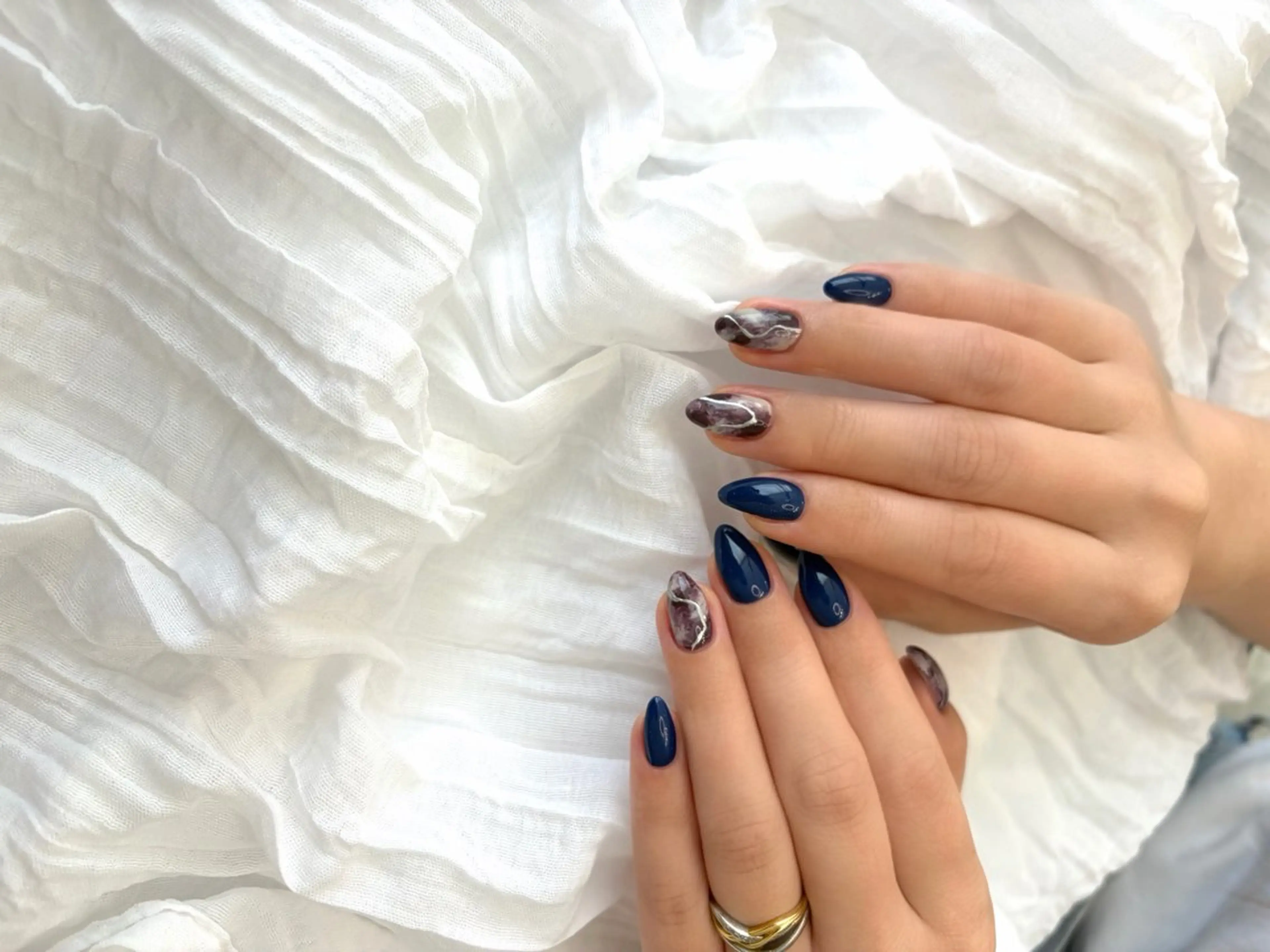 ネイル アートネイル 長さ出し ジェルネイル パラジェル スカルプネイル 藤原 綾花のネイルデザイン