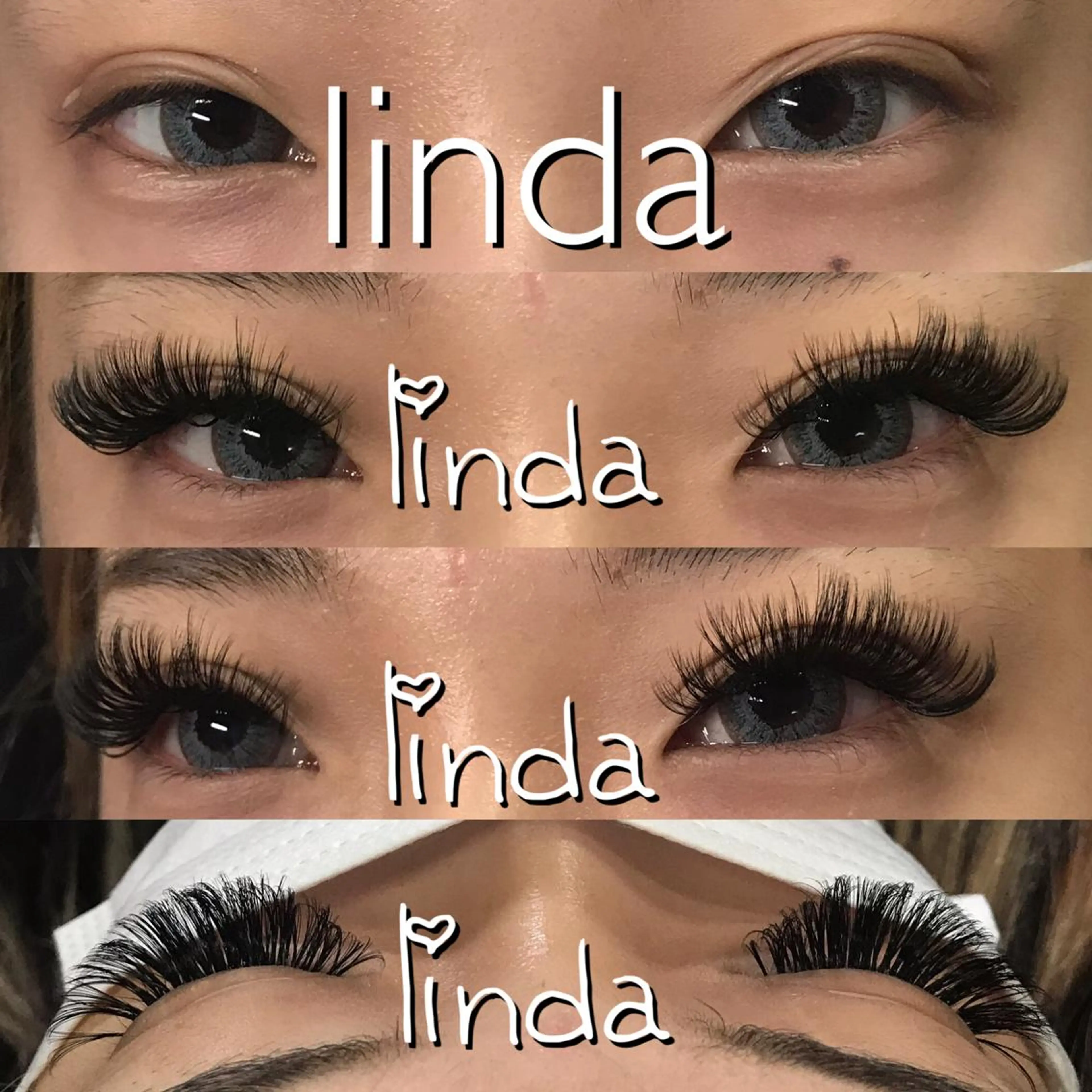 マツエク・マツパ 付け放題 CCカール Cカール ボリュームラッシュ linda lashesのマツエク・マツパデザイン