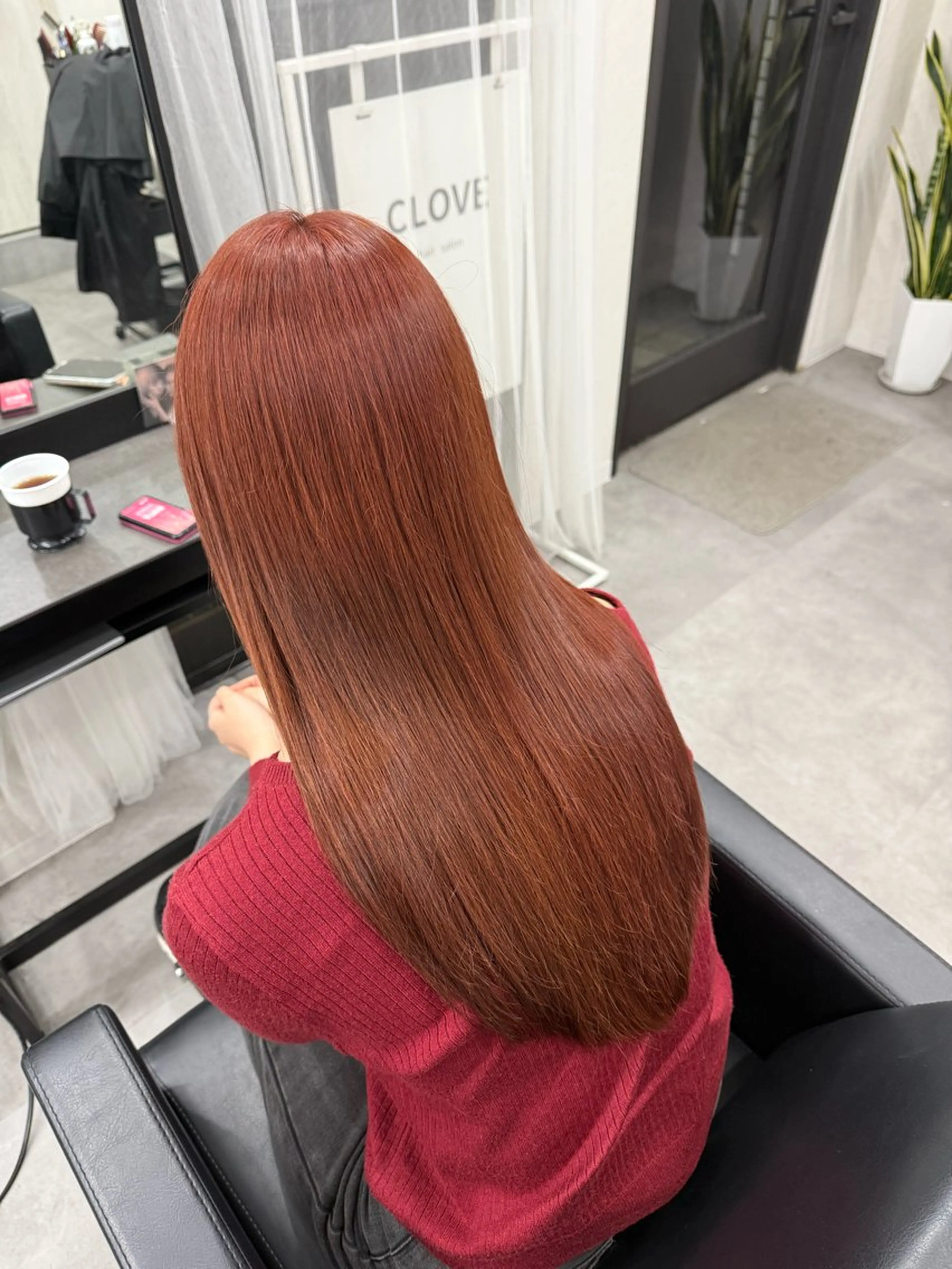 ロング ヘアカラー トリートメント 【CLOVE】阿世賀 潤のヘアスタイル