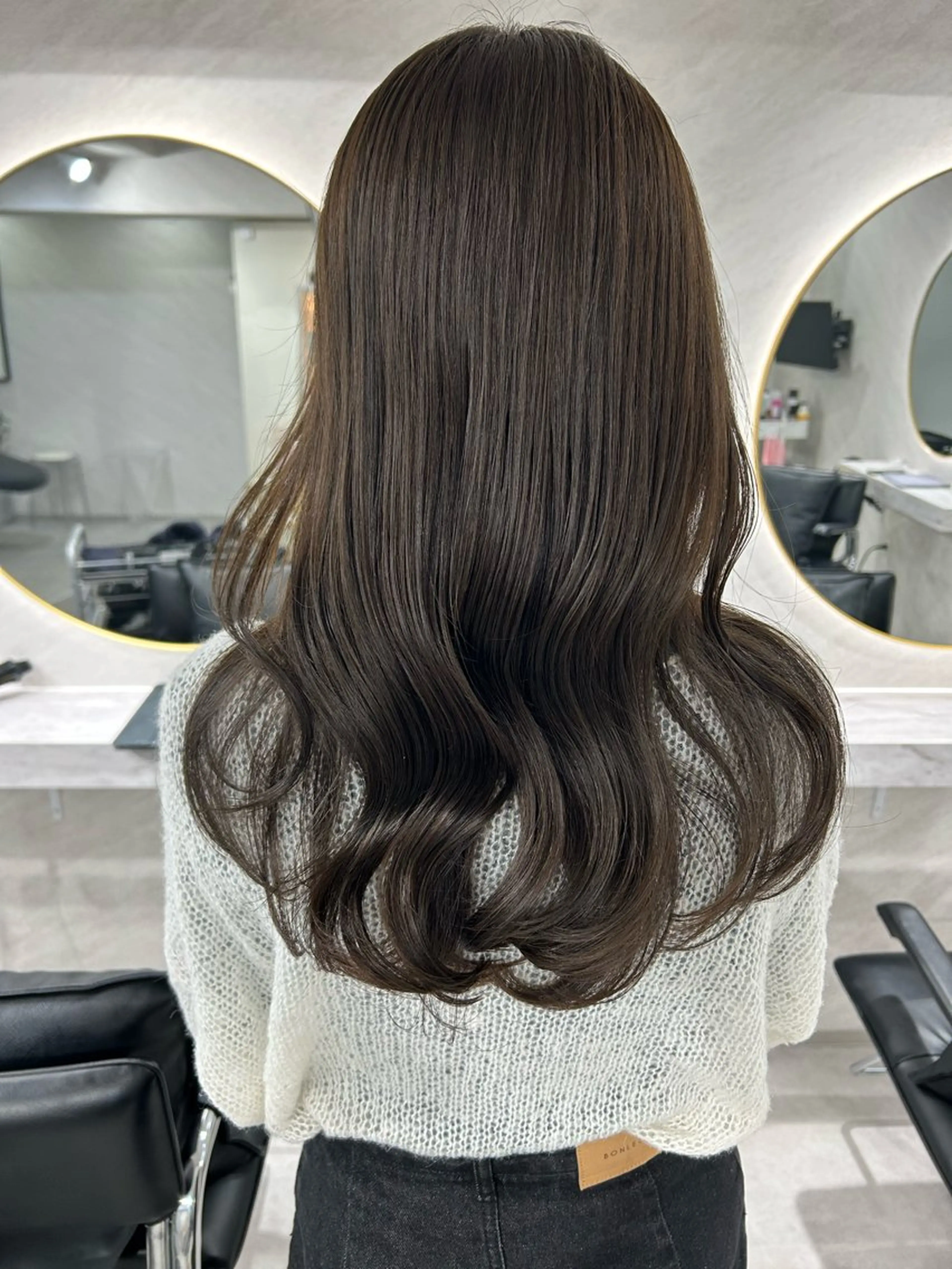 ロング カラー カット ヘアカラー トリートメント 髪質改善will hairdesignのヘアスタイル