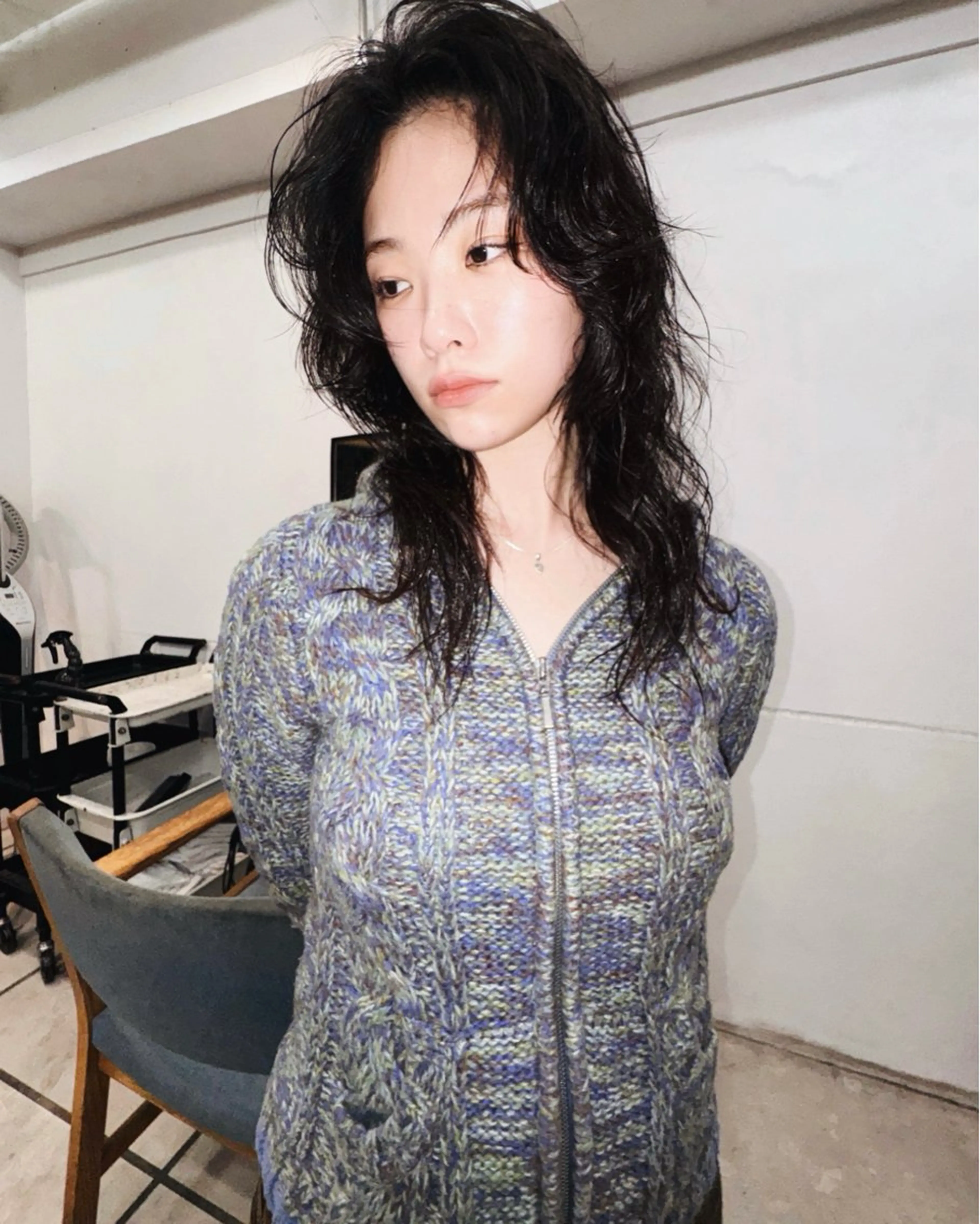 セミロング セミロングパーマ 外国人風カラー ツイストパーマ カット パーマ トリートメント THE  AGATA TOKYO所属・スパイラルパーマ/デ ザインカット/アミのヘアスタイル