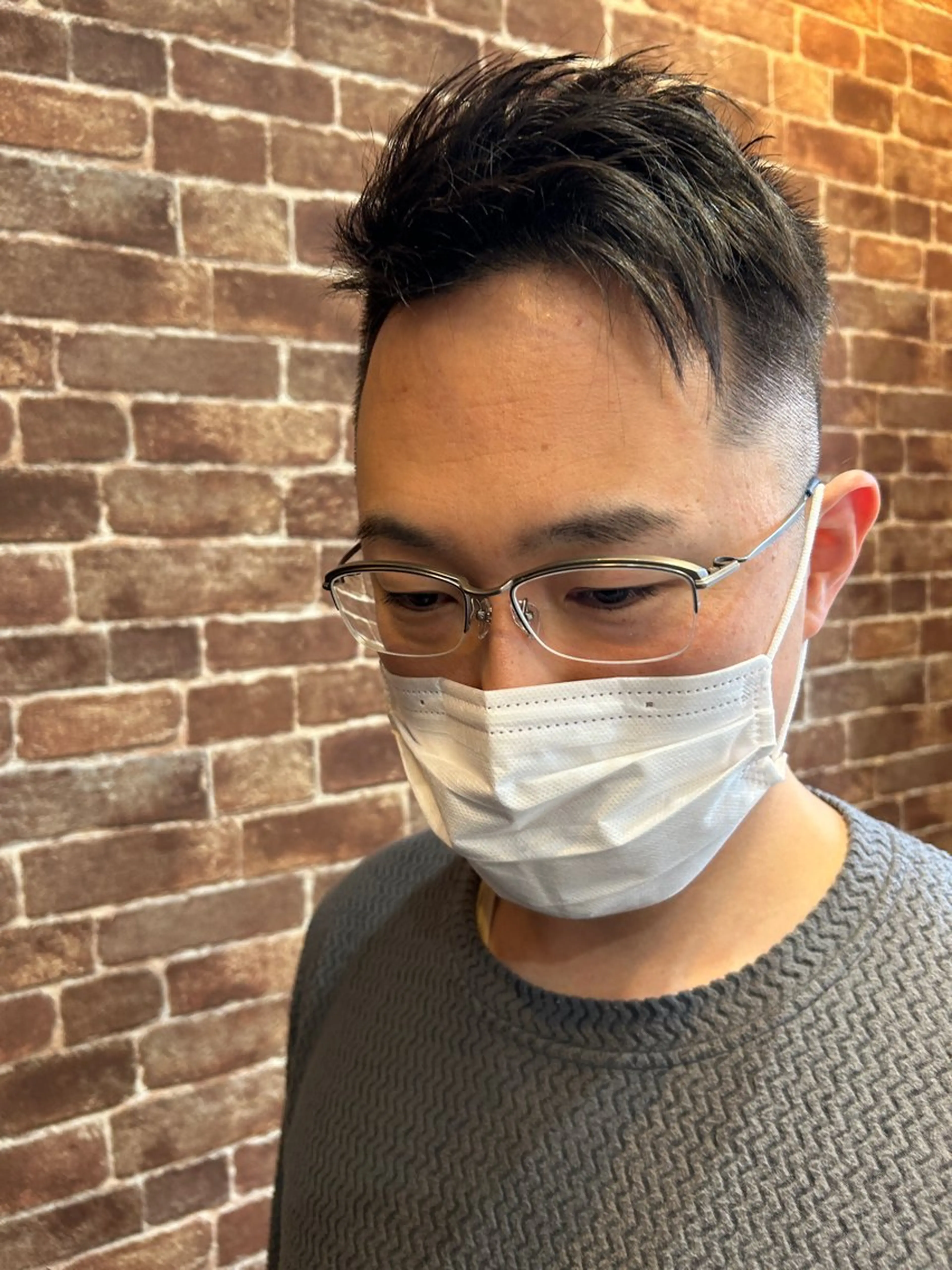 ショート メンズ カット 久木原 ゆりのヘアスタイル