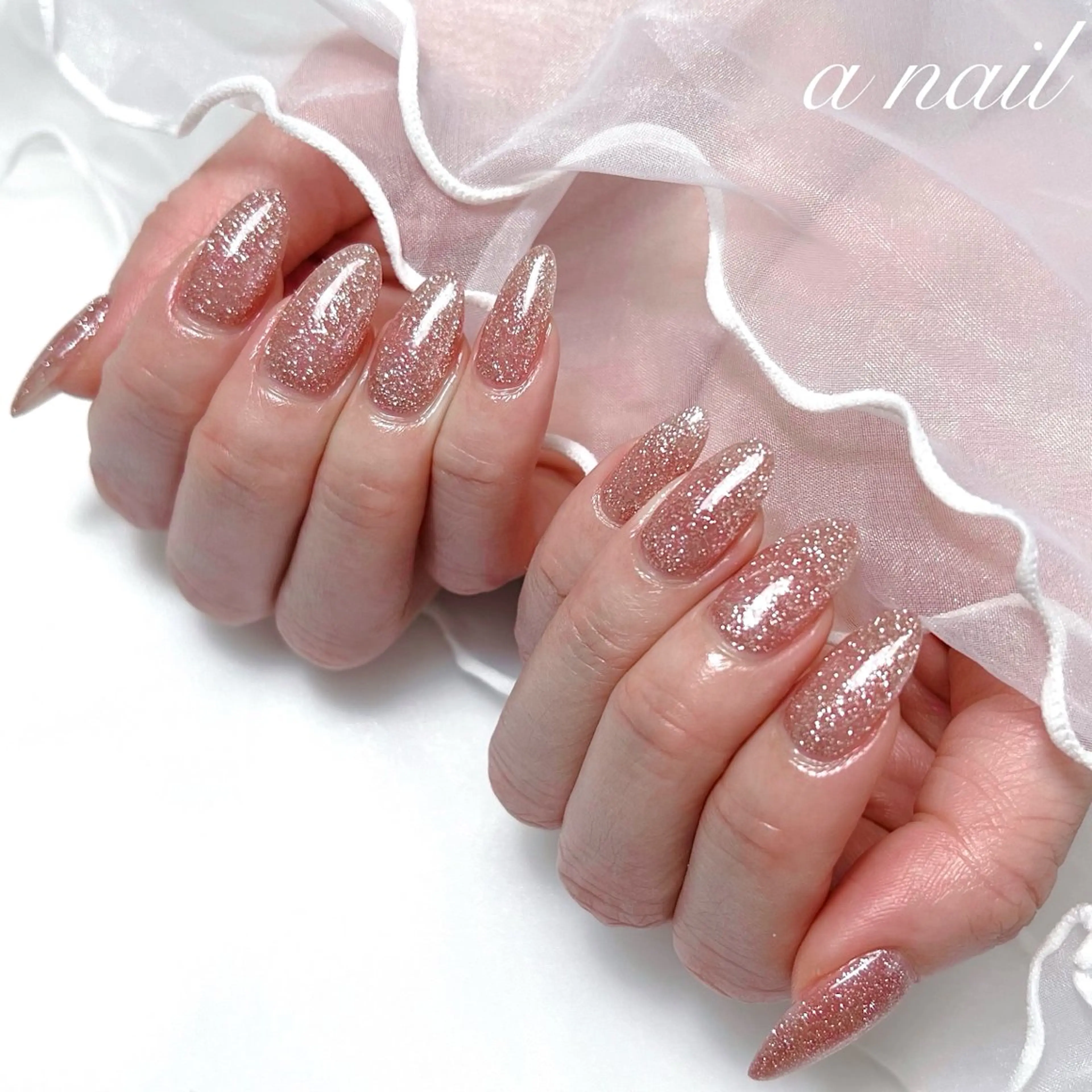 ネイル フラッシュネイル ワンカラーネイル Salon_ a.nailのネイルデザイン