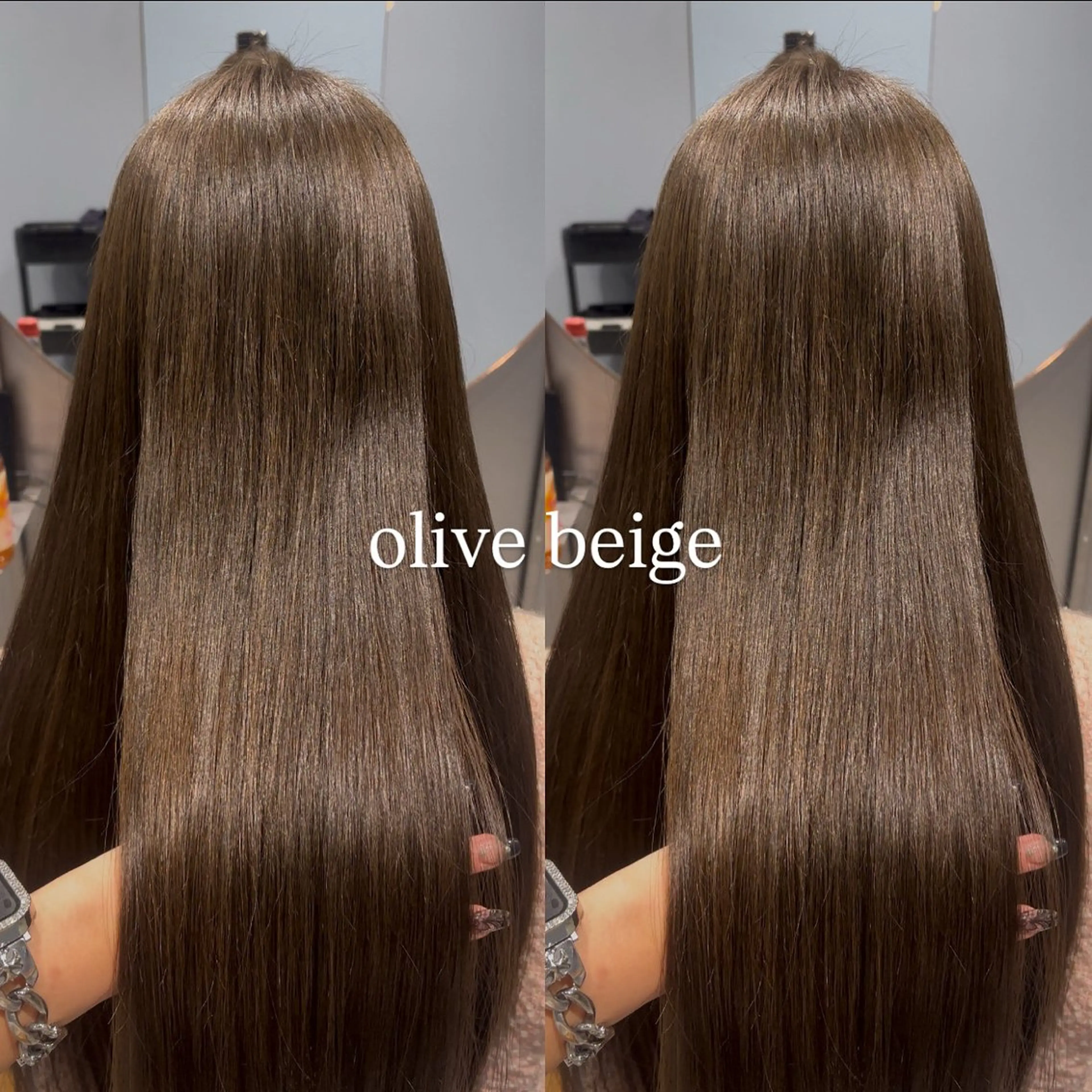 カラー ヘアカラー 🐈‍⬛JUMI /透明感カラー/🩶のヘアスタイル